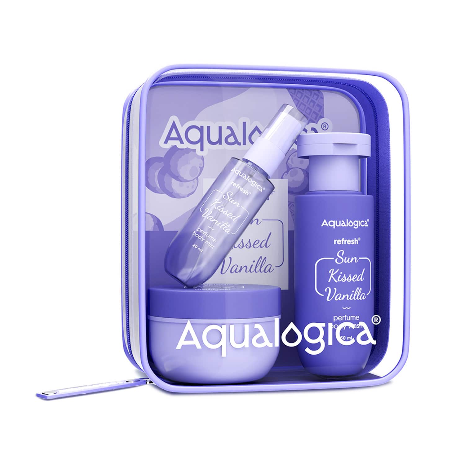 Aqualogica | Aqualogica Refresh+ Sun Kissed Vanilla Body Care Set Warm Vanilla Fragrance Premium Gift (3 pcs)