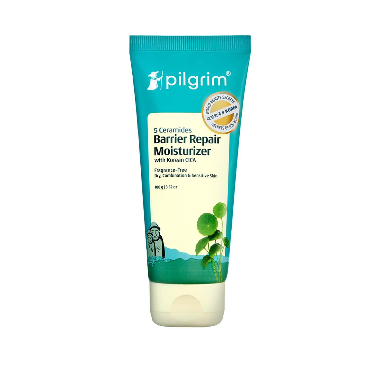 Pilgrim | Pilgrim 5 Ceramides Barrier Repair Moisturizer with Korean CICA Lightweight & Non-Sticky (100 g)