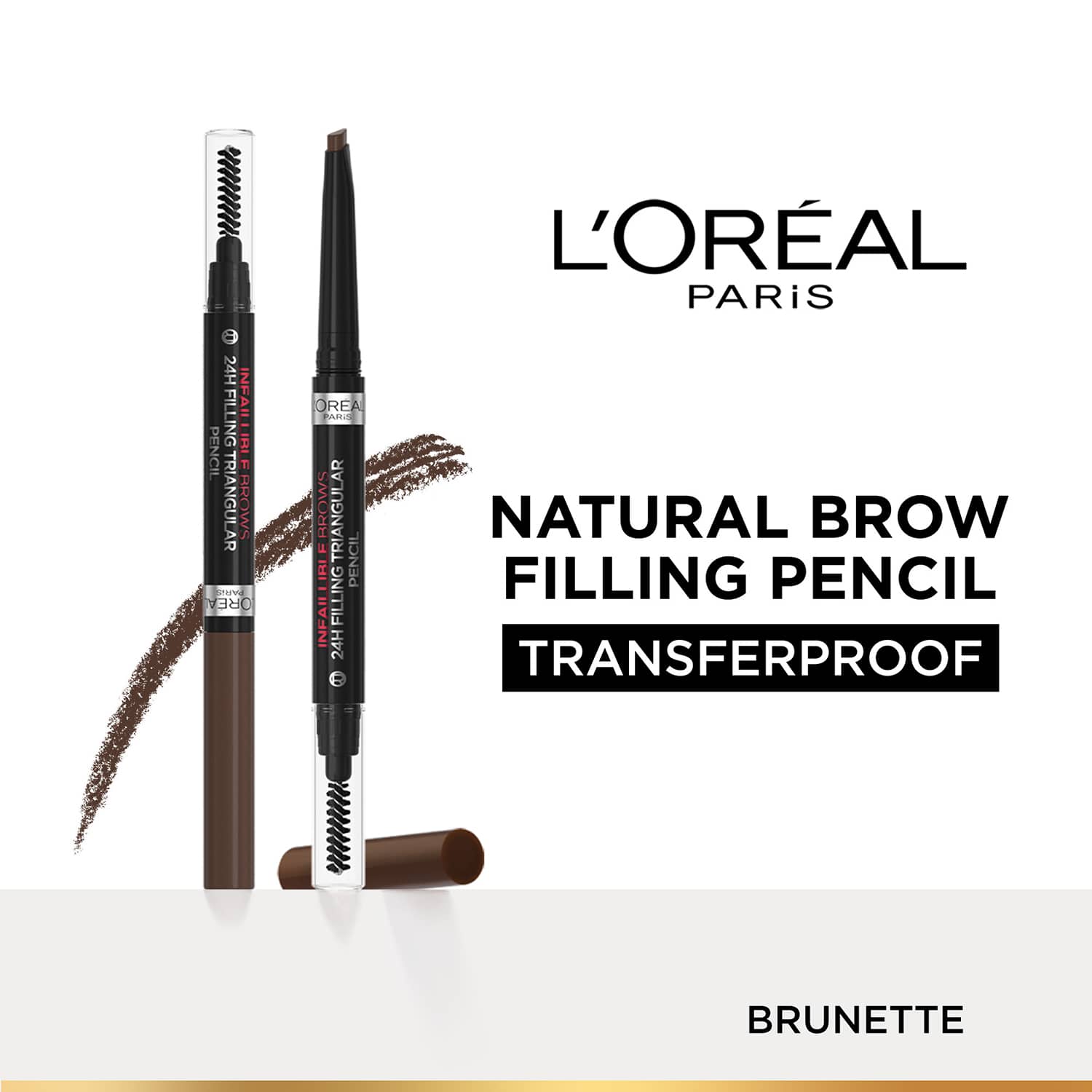 L'Oreal Paris | L'Oreal Paris Infallible 24H Brow Filling Triangular Pencil - 3.0 Brunette (1 g)