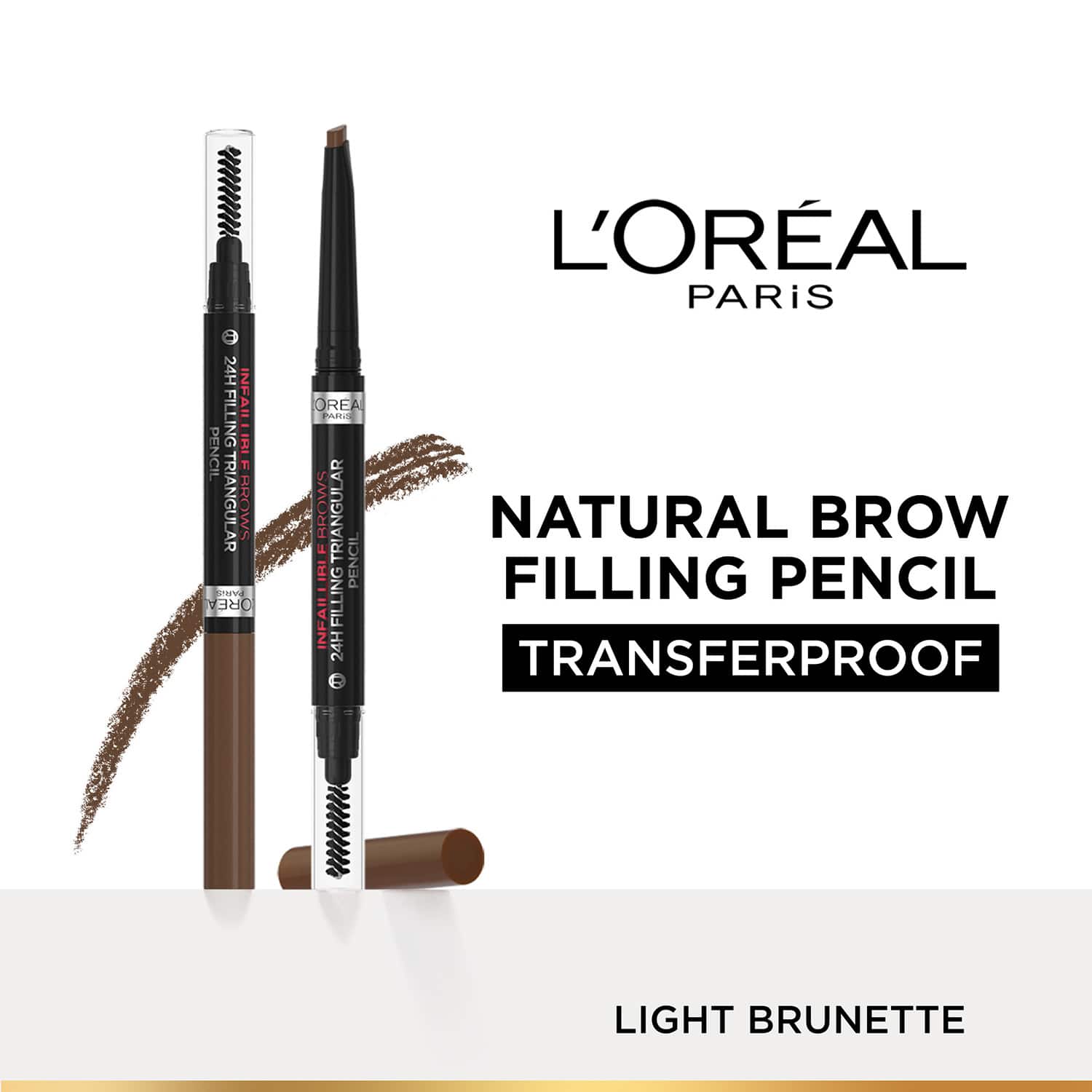 L'Oreal Paris | L'Oreal Paris Infallible 24H Brow Filling Triangular Pencil - 5.0 Light Brunette (1 g)