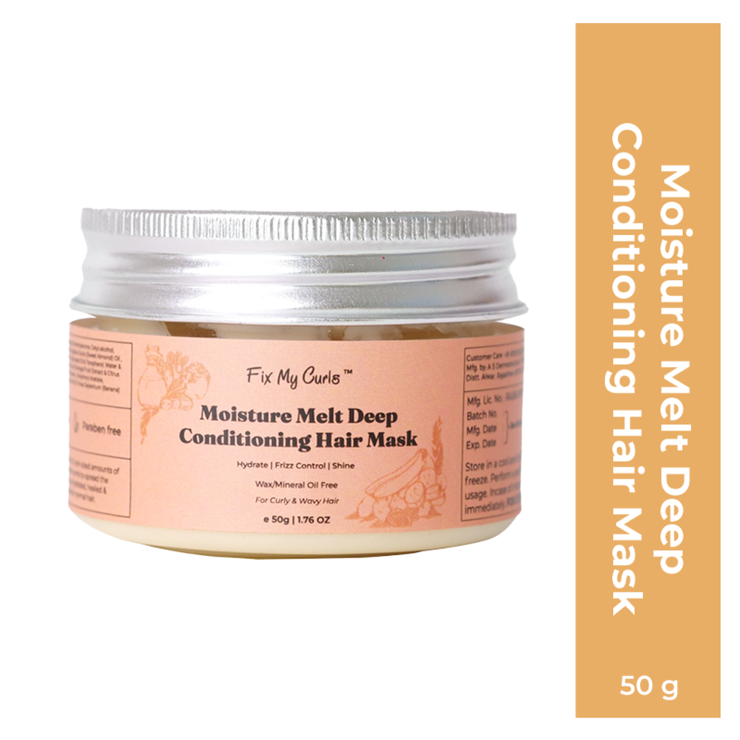 Fix My Curls | Fix My Curls Moisture Melt Deep Conditioning Hair Mask (50 g)