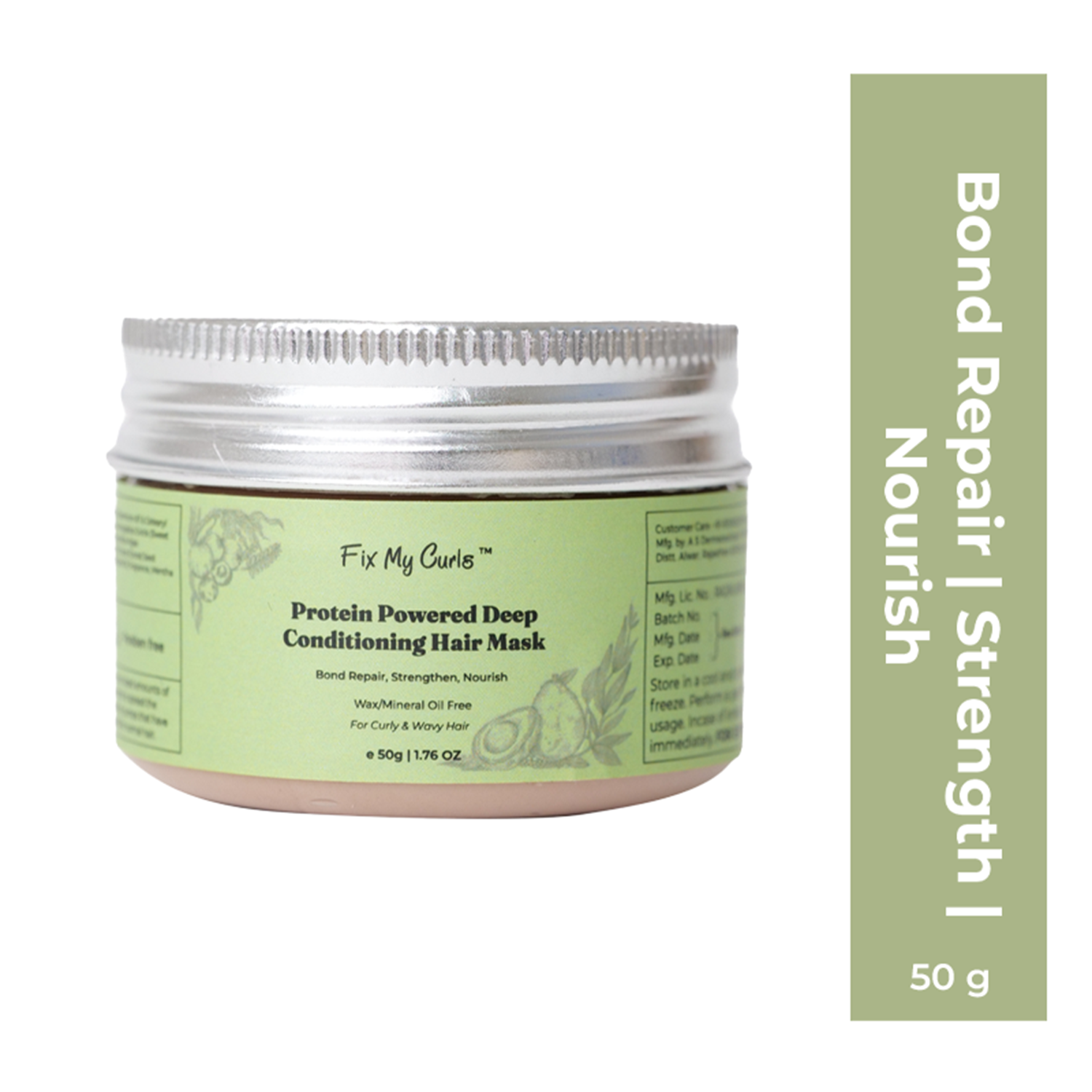 Fix My Curls | Fix My Curls Protein-Powered Deep Conditioning Hair Mask (50 g)