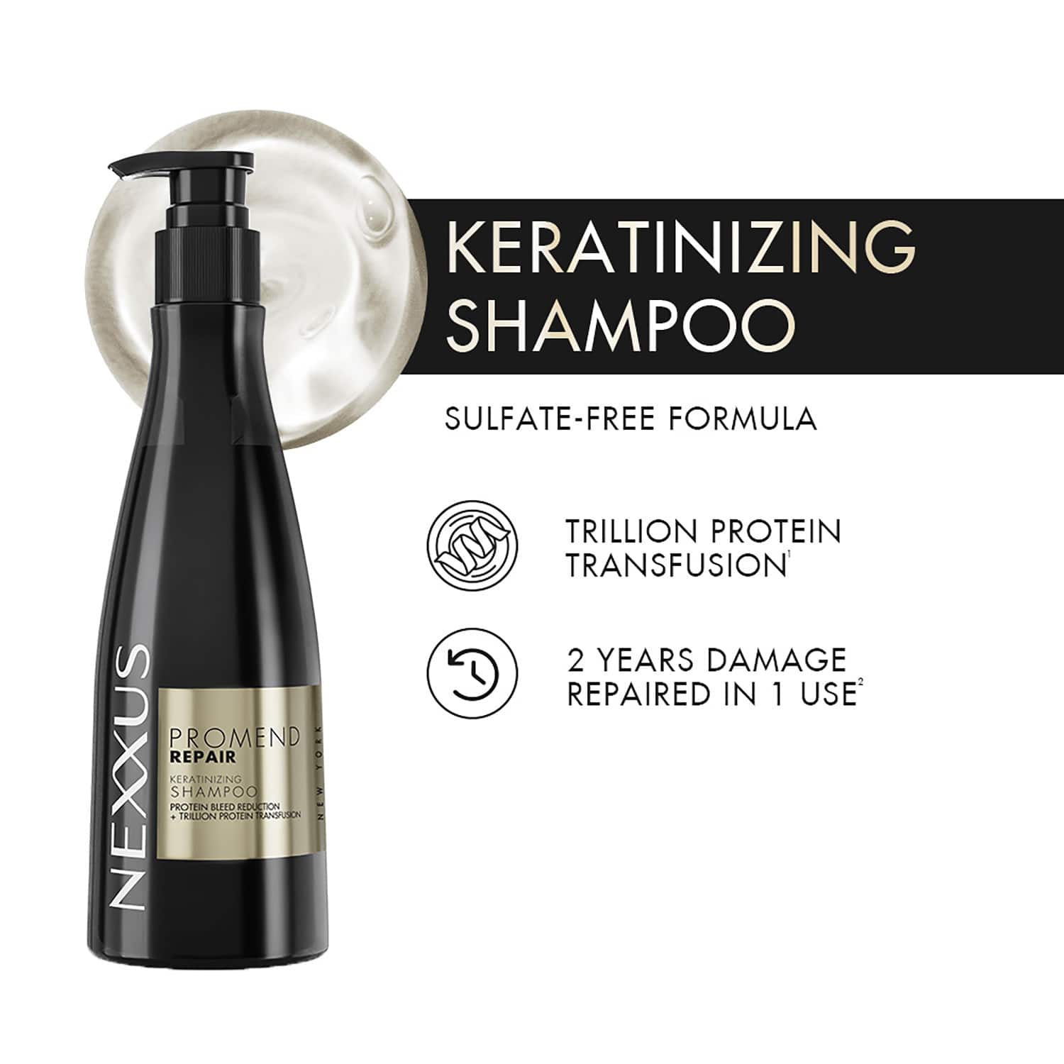 Nexxus | Nexxus Promend Repair Keratinizing Shampoo for Damaged Hair (250 ml)