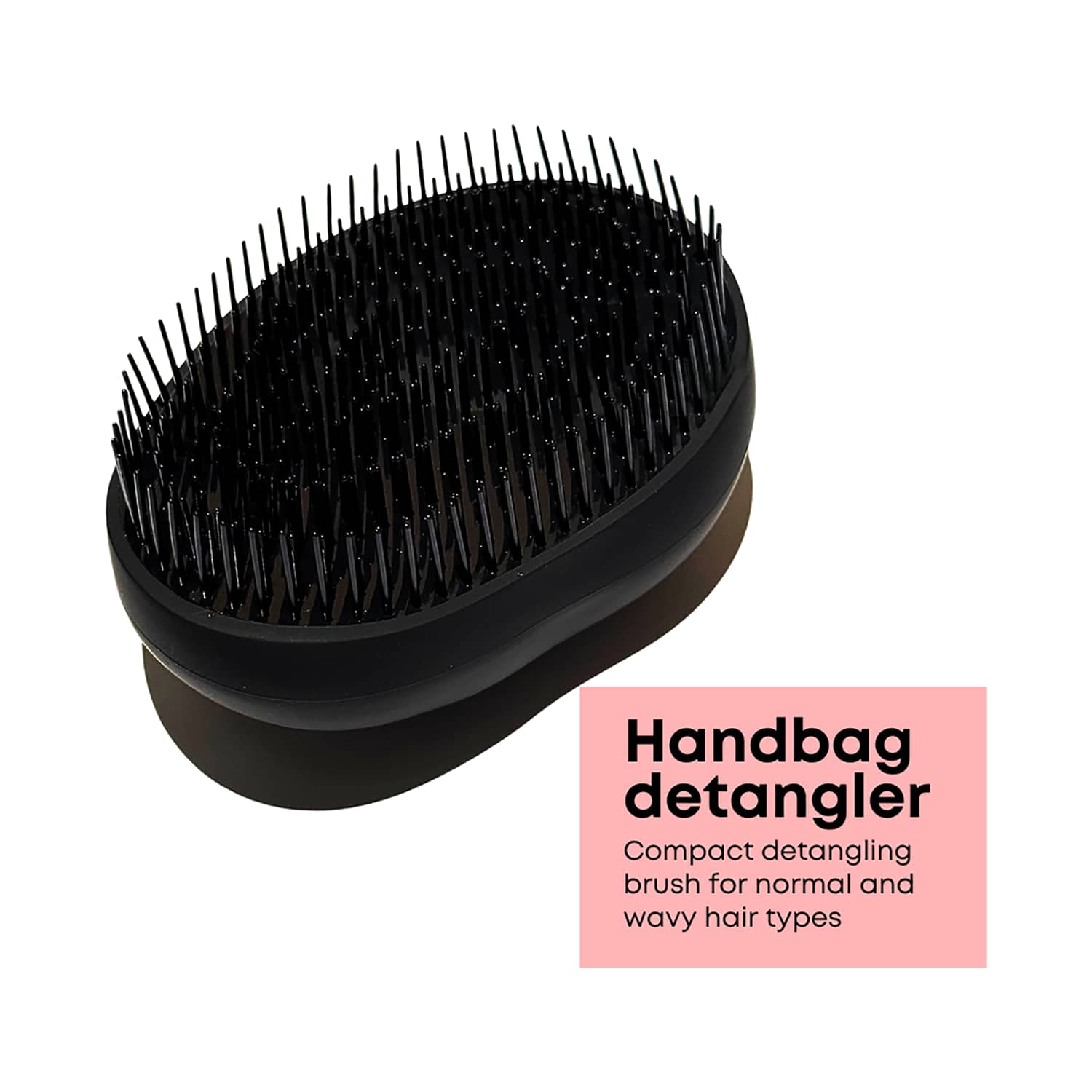 Alan Truman | Alan Truman Handbag Detangler - Compact Detangling Brush - Black