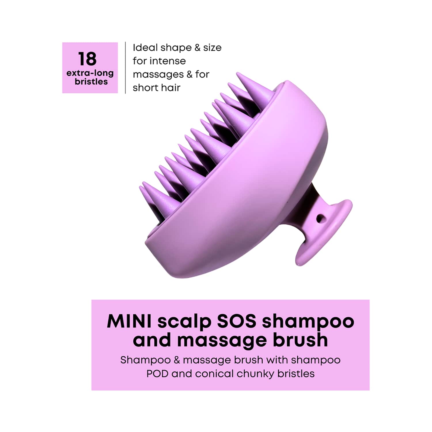 Alan Truman | Alan Truman Mini Scalp Sos Shampoo & Massage Brush - Purple