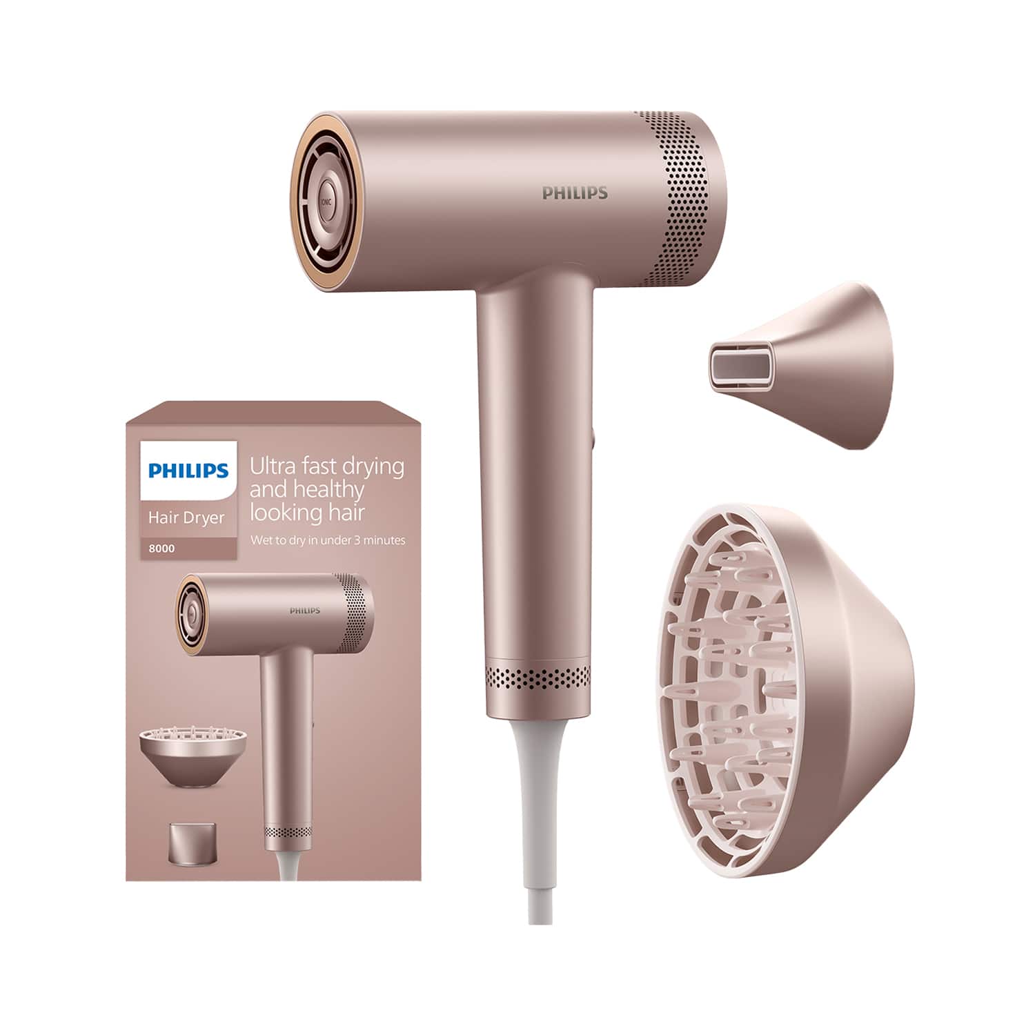 Philips | Philips BLDC Hair Dryer Ultra fast Thermoshield Advanced Technology For Extra Scalp Care BHD837/10