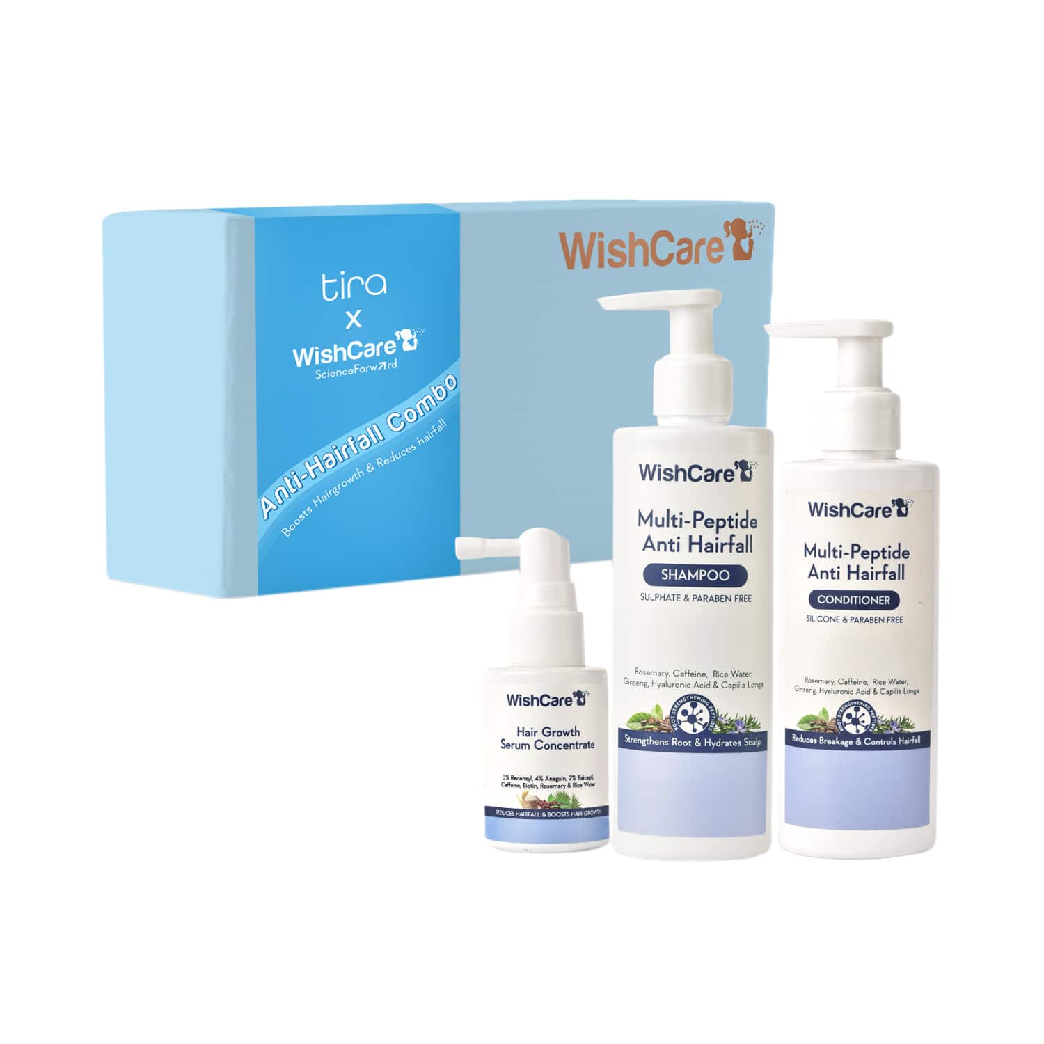 WishCare | WishCare Anti Hairfall Kit with Anti Hairfall Shampoo & Conditioner Concentrate for Hair Growth