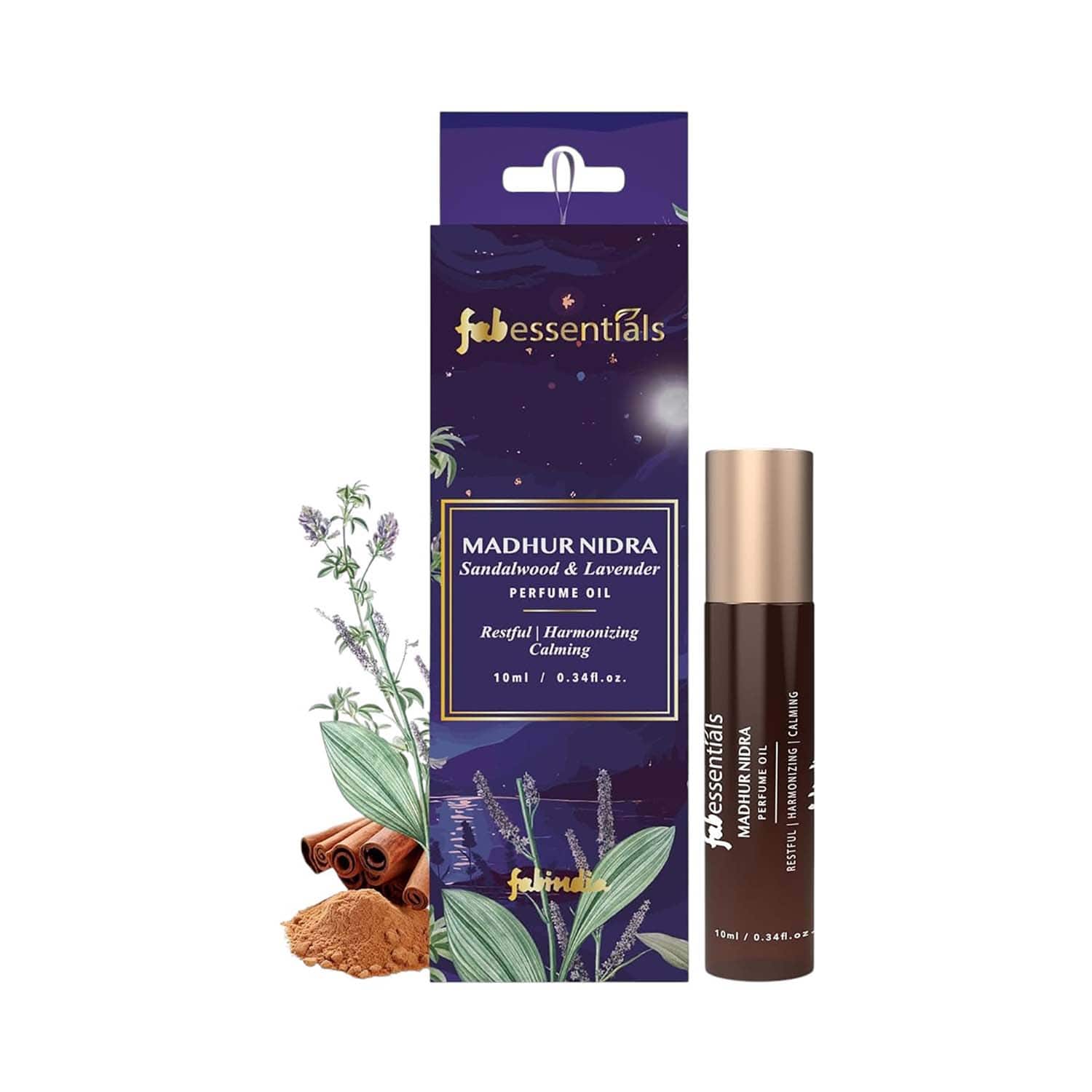 Fabessentials by Fabindia | Fabessentials by Fabindia Madhur Nidra Roller Ball Perfume Oil for Men & Women (10 ml)