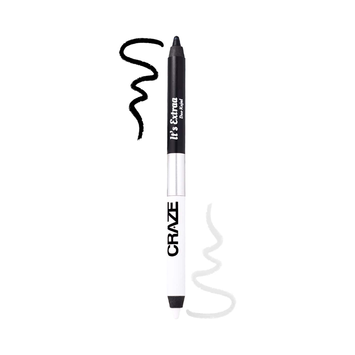 Swiss Beauty | Swiss Beauty Craze It's Extraa Duo Kajal with Vitamin E - 01 Pretty Little Liars (2.6 g)