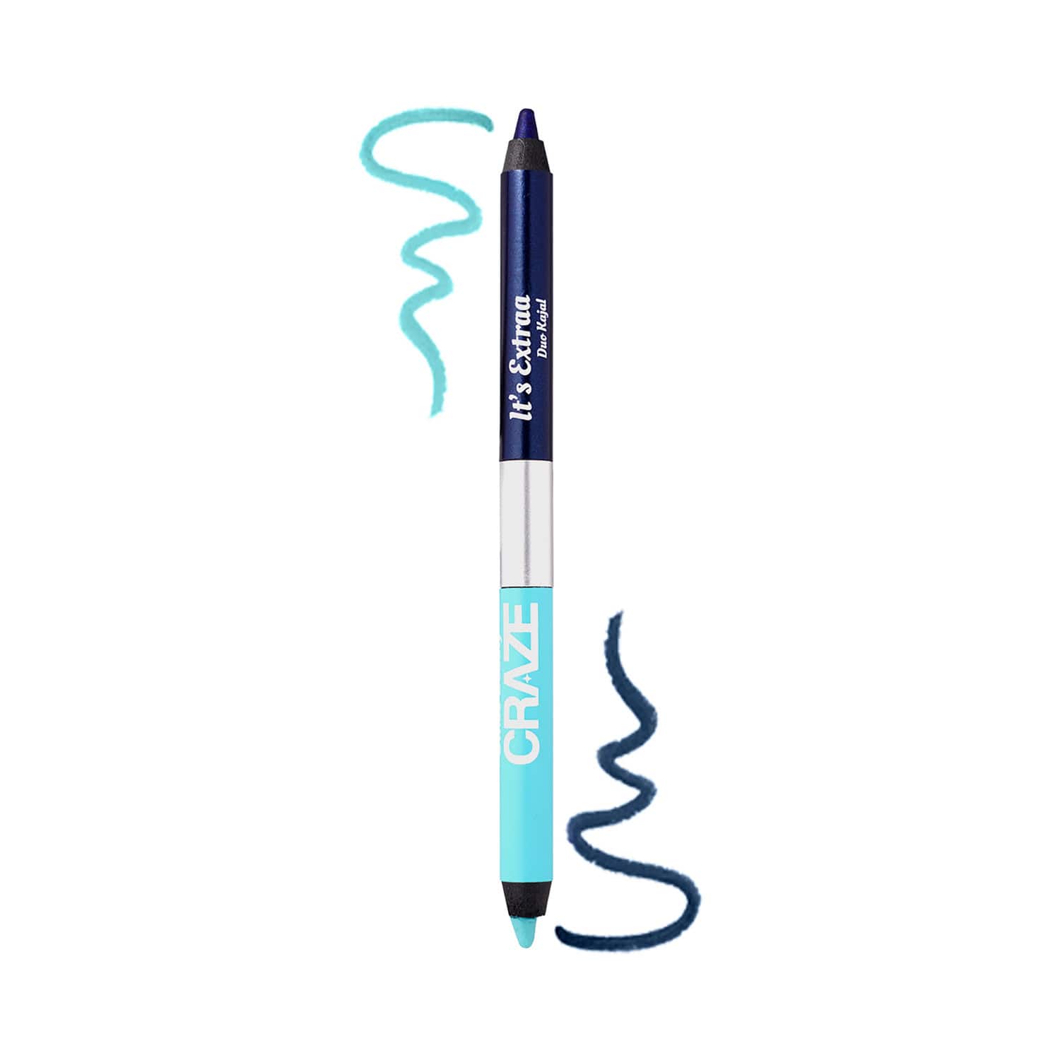 Swiss Beauty | Swiss Beauty Craze It's Extraa Duo Kajal with Vitamin E - 02 Riverdale (2.6 g)