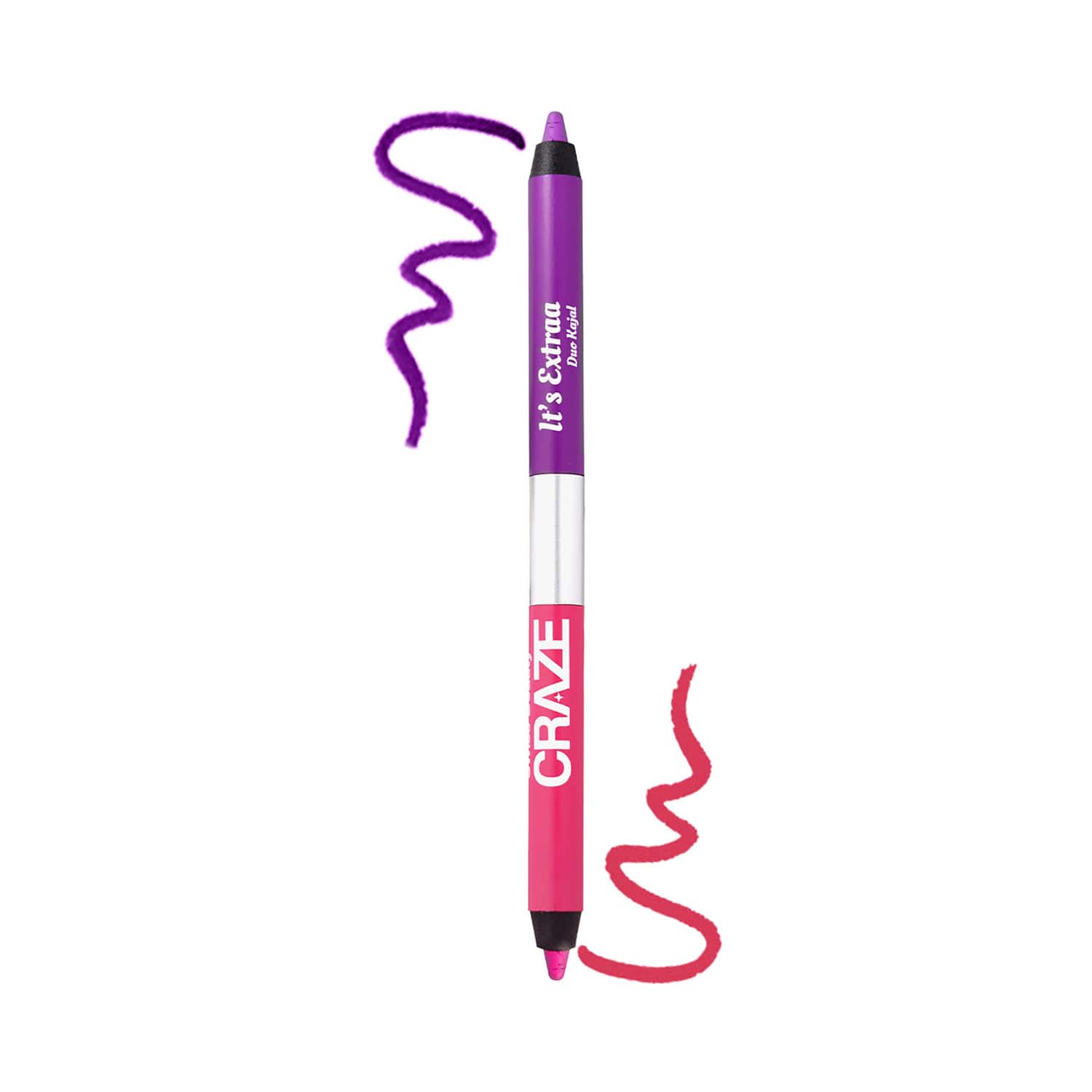 Swiss Beauty | Swiss Beauty Craze It's Extraa Duo Kajal with Vitamin E - 03 Mean Girls (2.6 g)