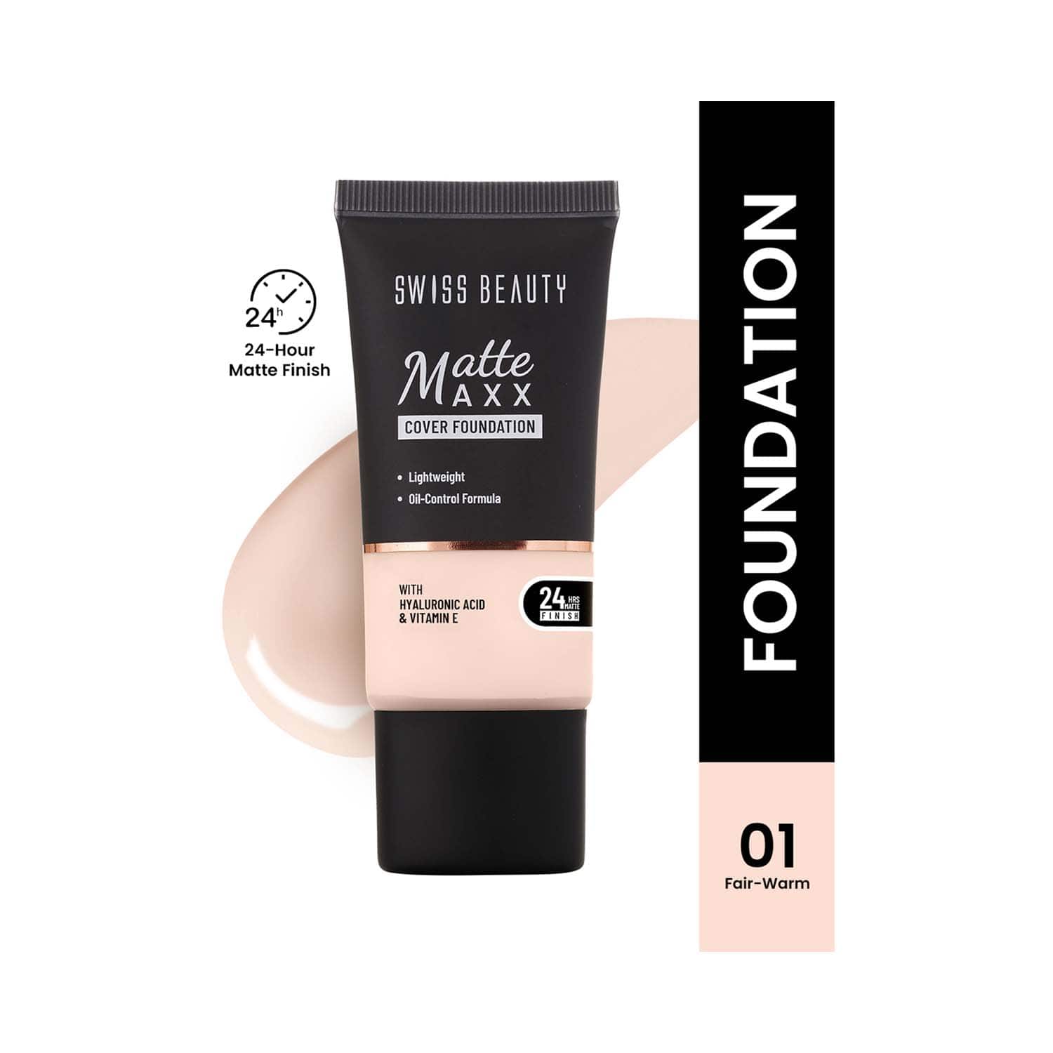 Swiss Beauty | Swiss Beauty Matte Maxx Cover Foundation - 1 - Fair Warm (30 g)