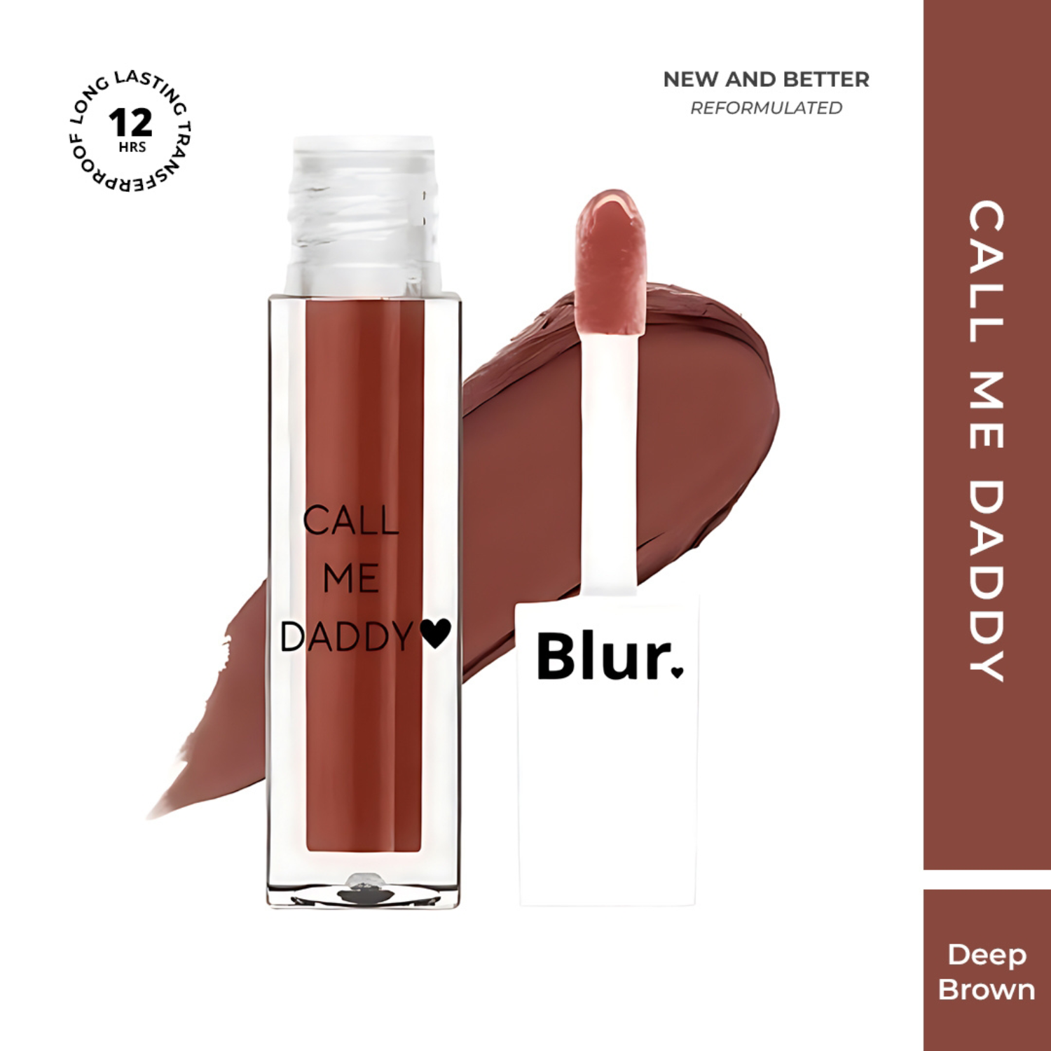 Blur India | Blur India  Call Me Daddy Matte Liquid Lipstick - Deep Brown (5 ml)