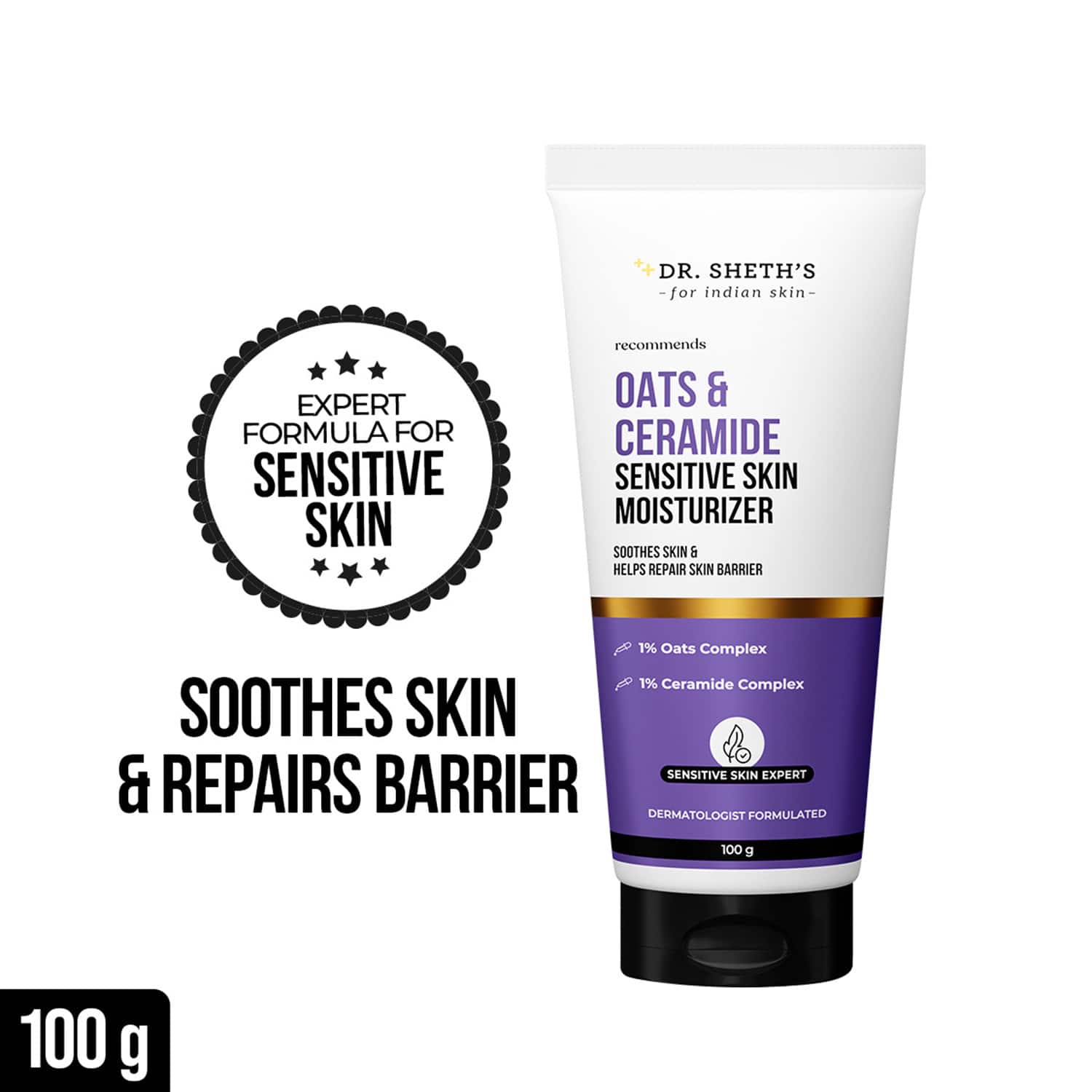 Dr. Sheth's | Dr. Sheth's Oat & Ceramide Sensitive Skin Moisturizer (100 g)