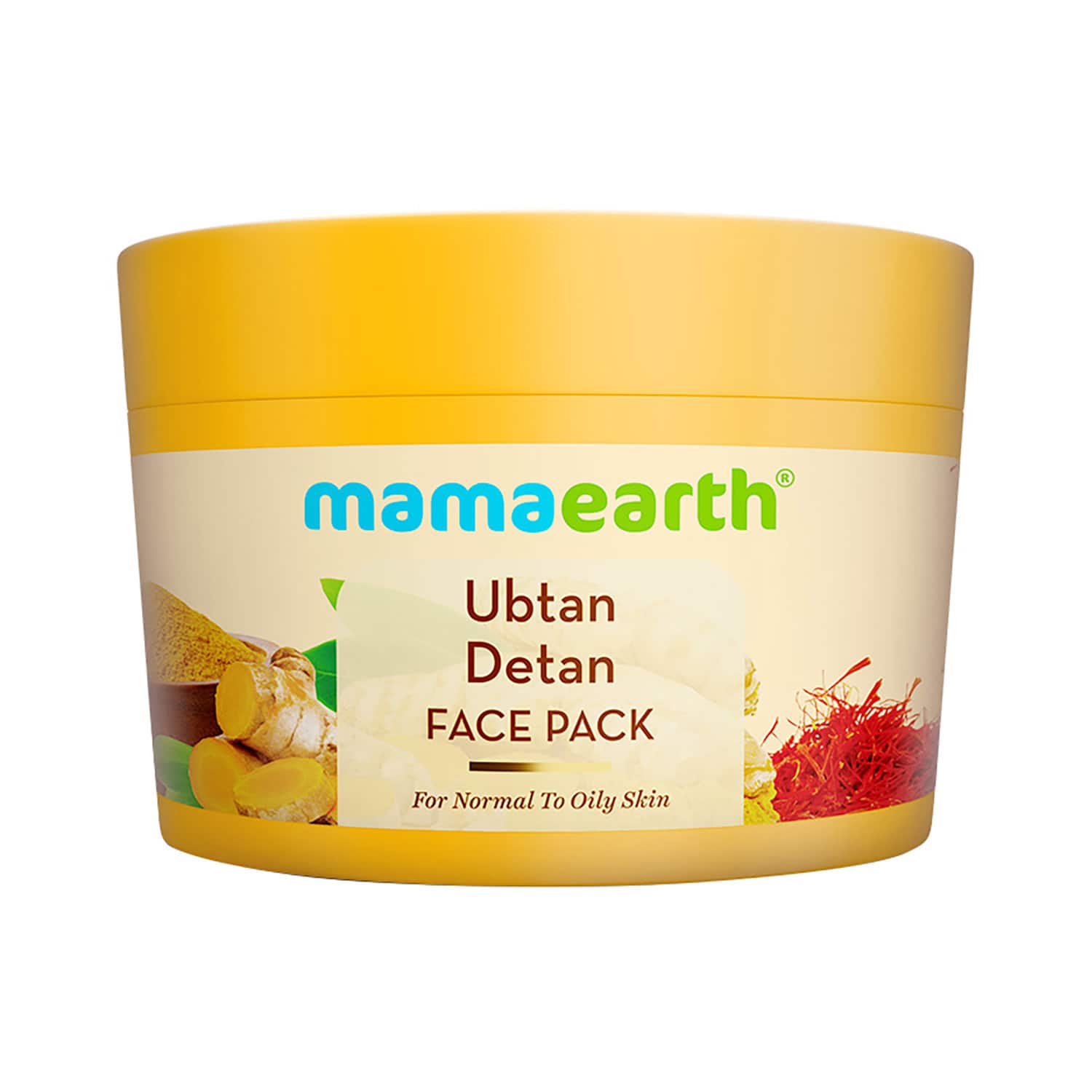 Mamaearth | Mamaearth Ubtan Detan Face Pack With Turmeric & Saffron 200 G