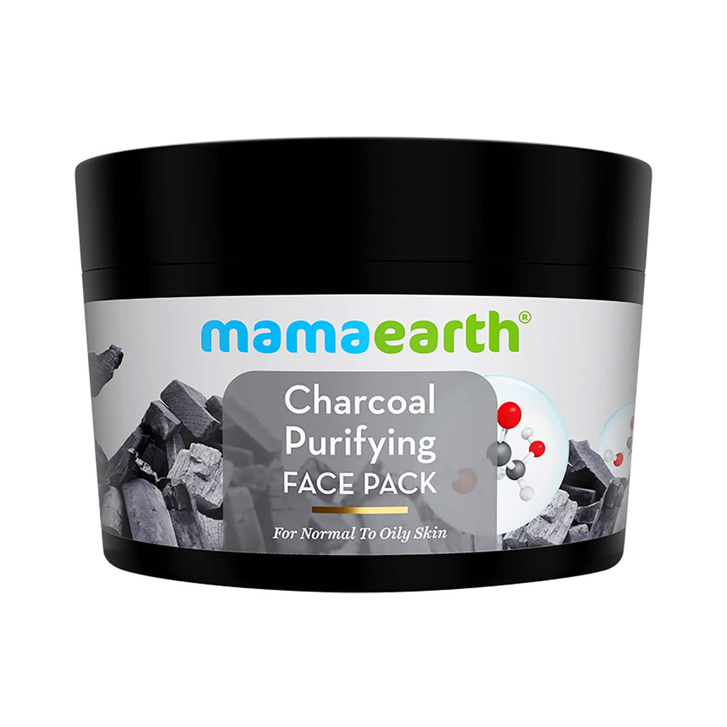 Mamaearth | Mamaearth Charcoal Purifying Face Pack Activated Charcoal & Glycolic Acid (200 g)