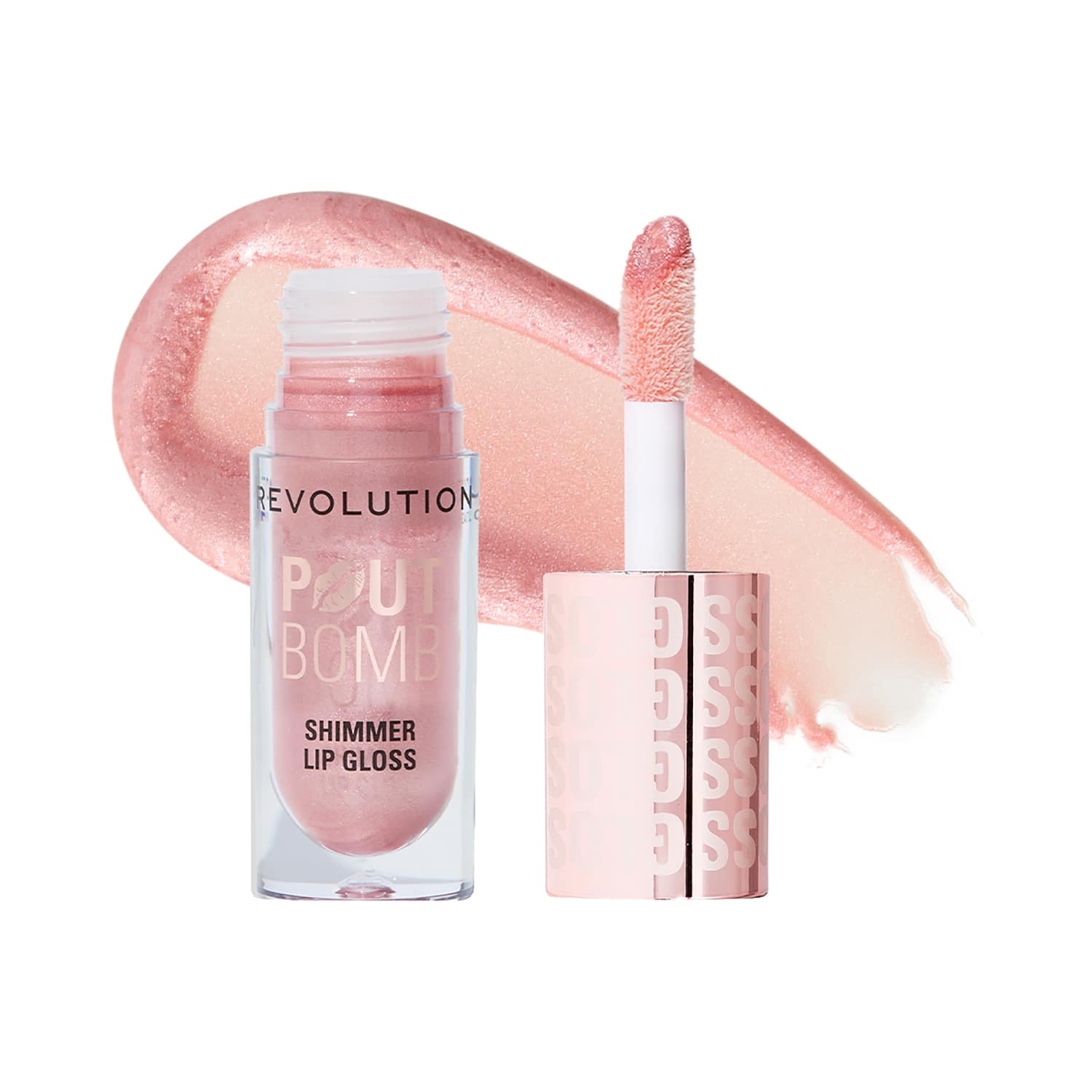 Makeup Revolution | Makeup Revolution Pout Bomb Shimmer Gloss - Shine Pink (4.5 ml)
