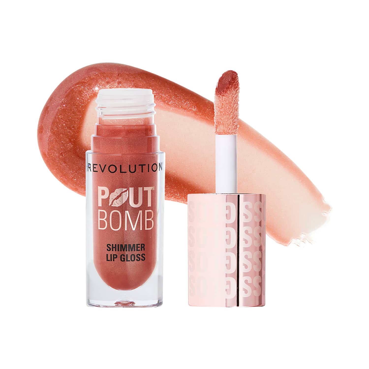Makeup Revolution | Makeup Revolution Pout Bomb Shimmer Gloss - Nude Glow (4.5 ml)
