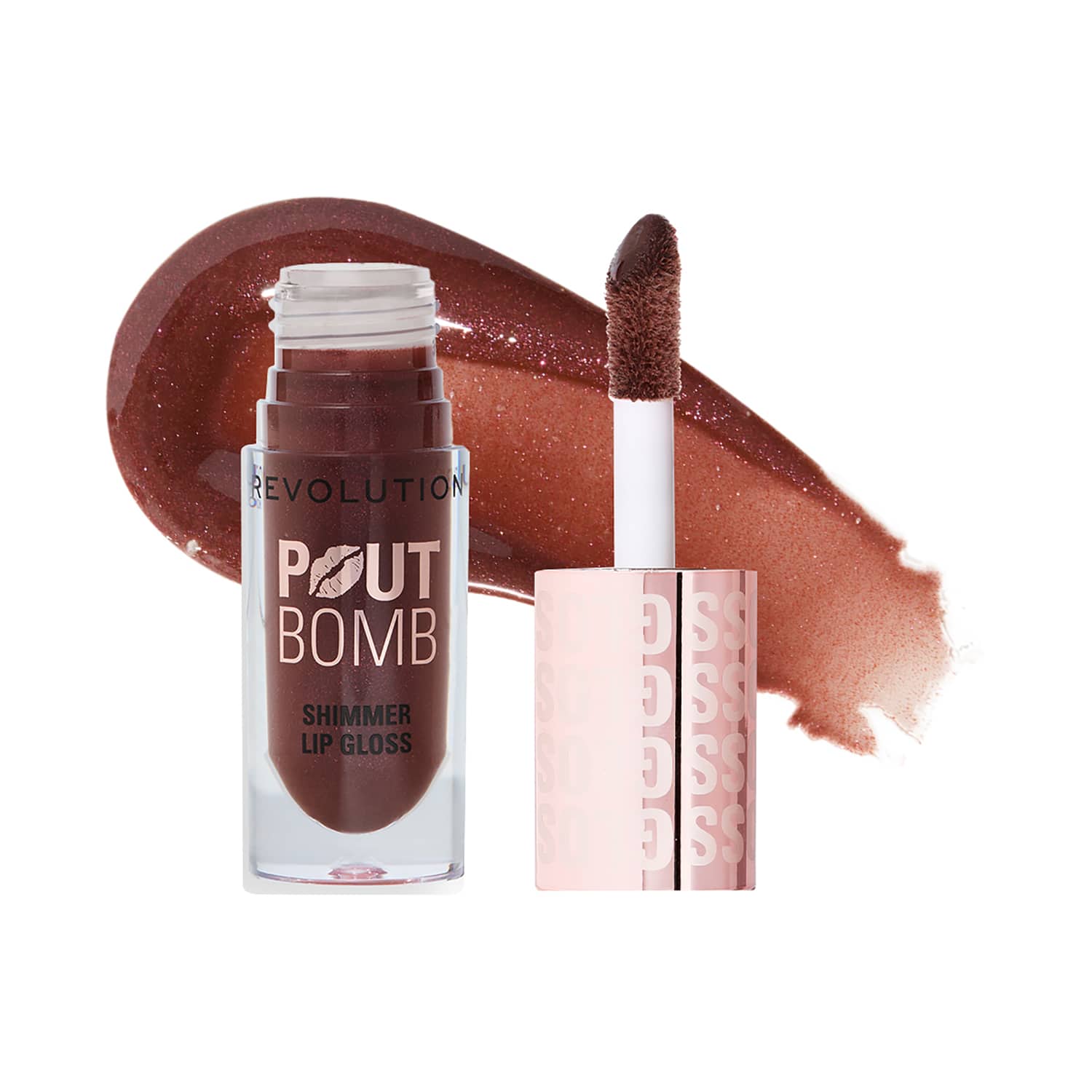 Makeup Revolution | Makeup Revolution Pout Bomb Shimmer Gloss - Chocolate Sparkle (4.5 ml)
