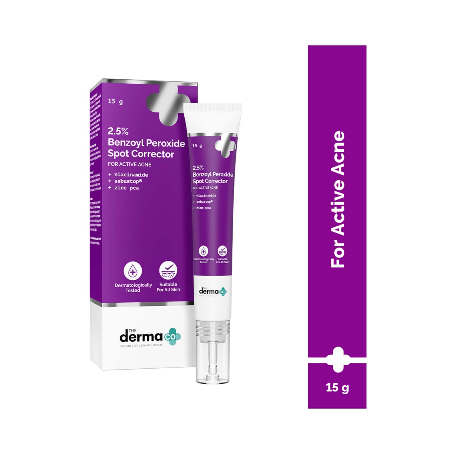 The Derma Co | The Derma Co. 2.5% Benzoyl Peroxide Spot Corrector (15 g)