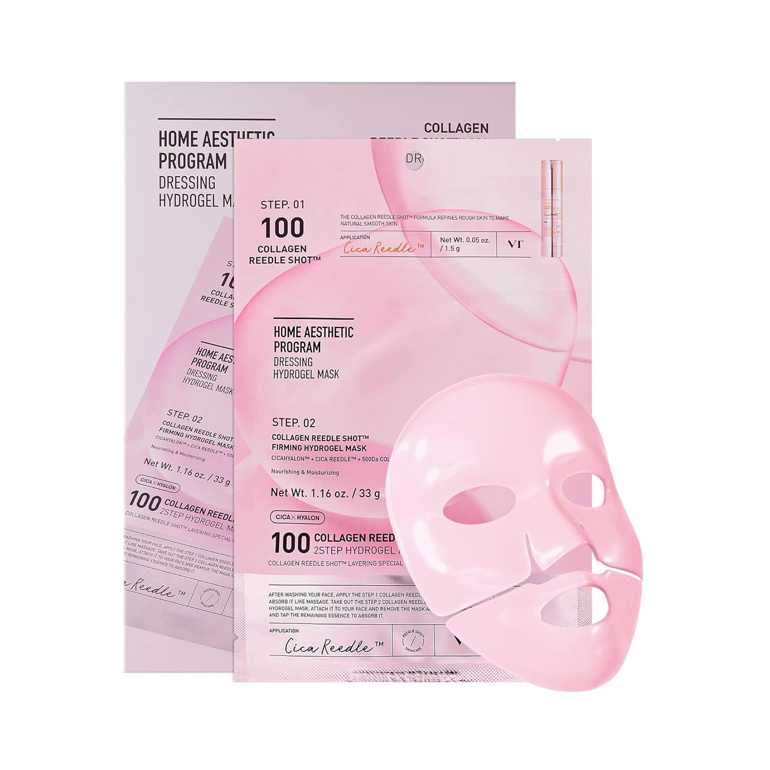 VT Cosmetics | VT Cosmetics Collagen Reedle Shot 100 2-Step Hydrogel Mask (33 g)