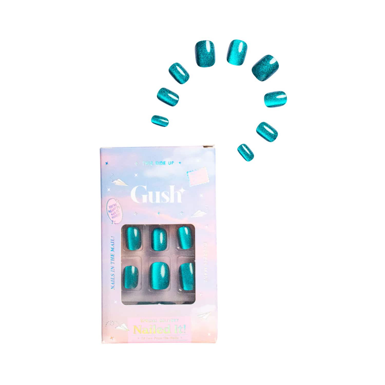 Gush Beauty | Gush Beauty Nailed It Reusable Luxury Press On Nails with Application Kit - Deep Sea Siren