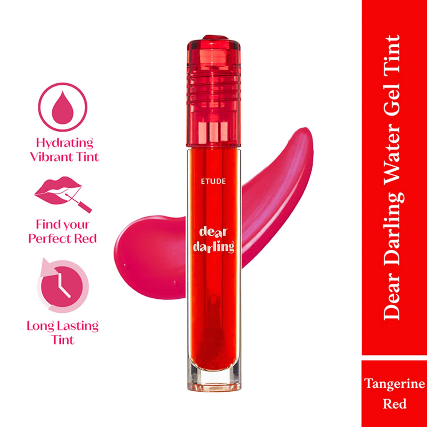 ETUDE HOUSE | Etude Dear Darling Water Gel Tint Lipstick - 01 Tangerine Red (5 g)