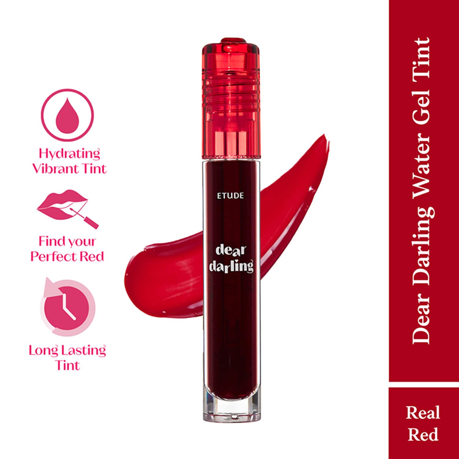 ETUDE HOUSE | Etude Dear Darling Water Gel Tint Lipstick - 03 Real Red (5 g)