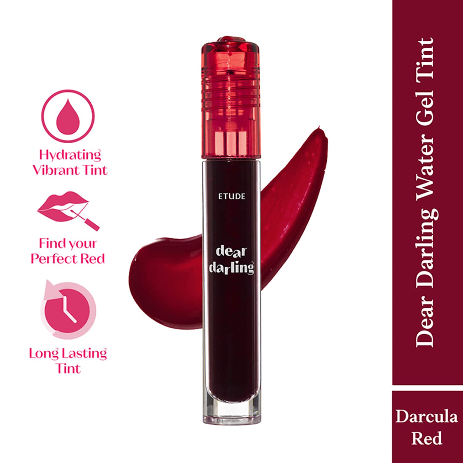ETUDE HOUSE | Etude Dear Darling Water Gel Tint Lipstick - 05 Dracula Red (5 g)