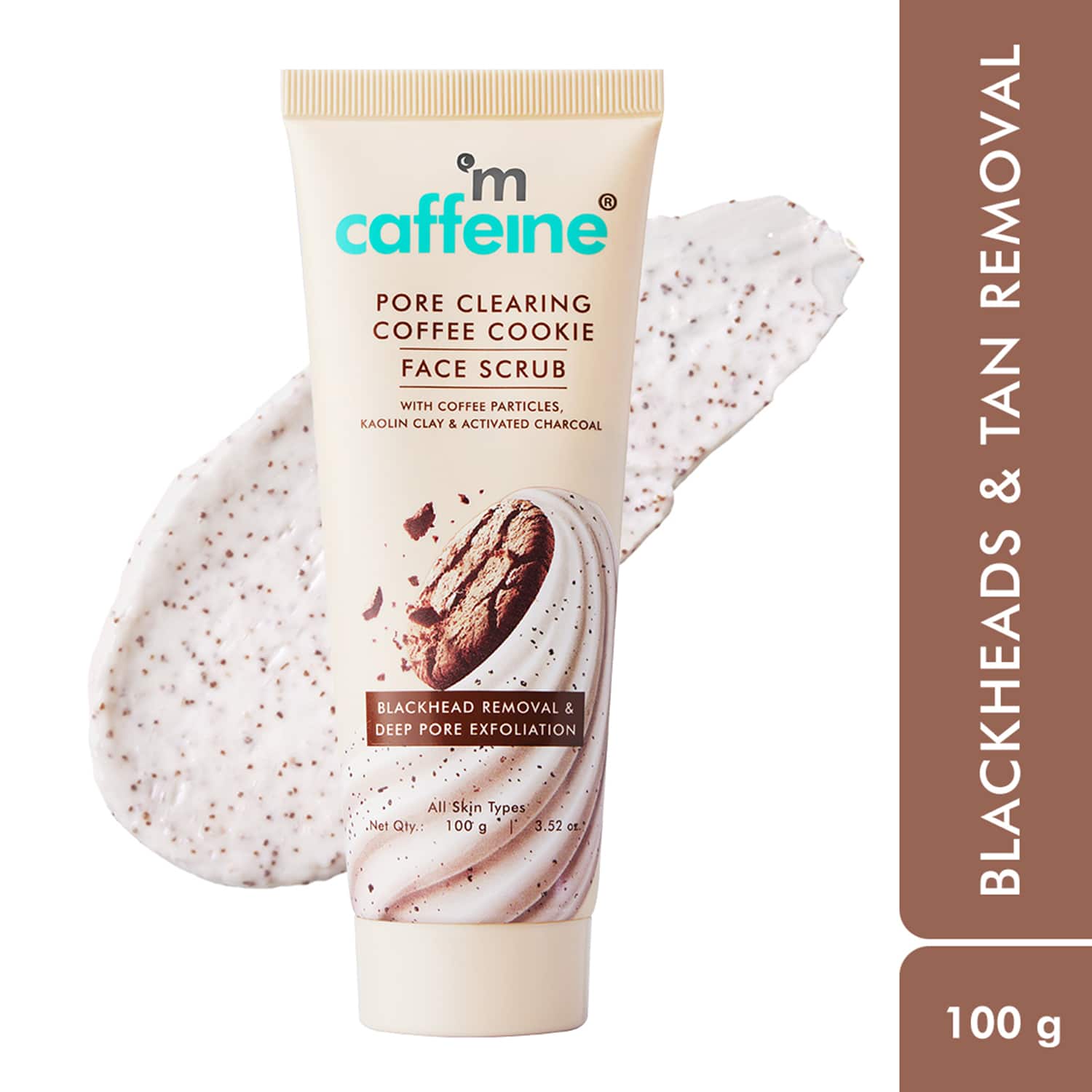 mCaffeine | mCaffeine 4.5% Exfoliants Pore Clearing Coffee Cookie Face Scrub (100 g)
