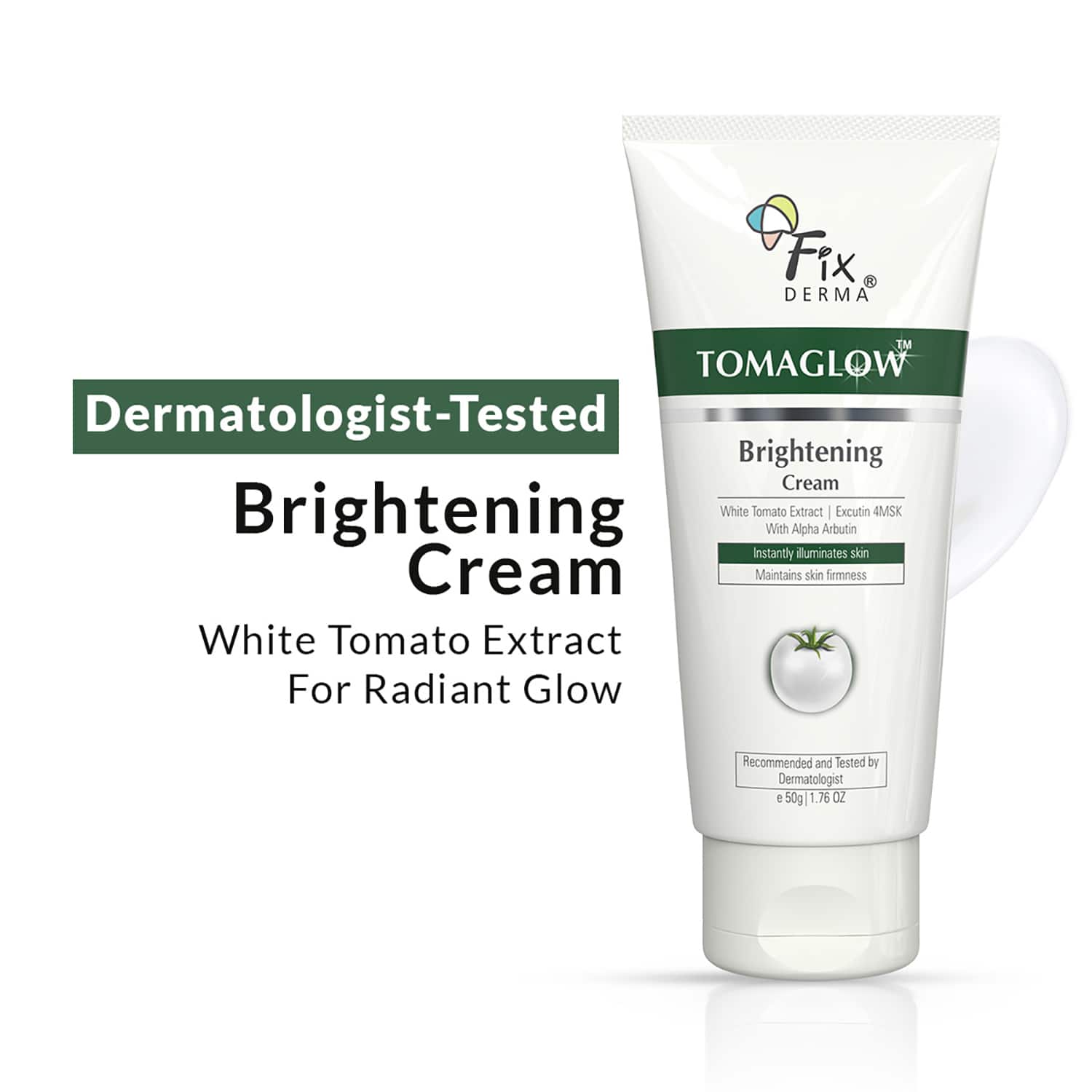 Fixderma | Fixderma Tomaglow Brightening Face Cream with White Tomato Extract,Excutin 4MSK with Niacinamide (50g)
