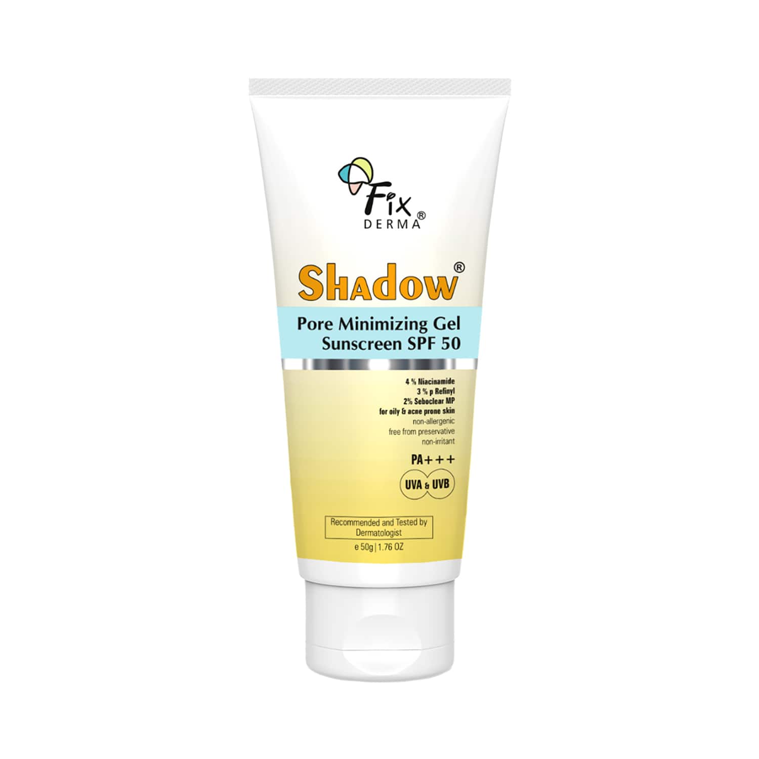 Fixderma | Fixderma Shadow Pore Minimizing Gel Sunscreen SPF 50 PA+++ (50 g)