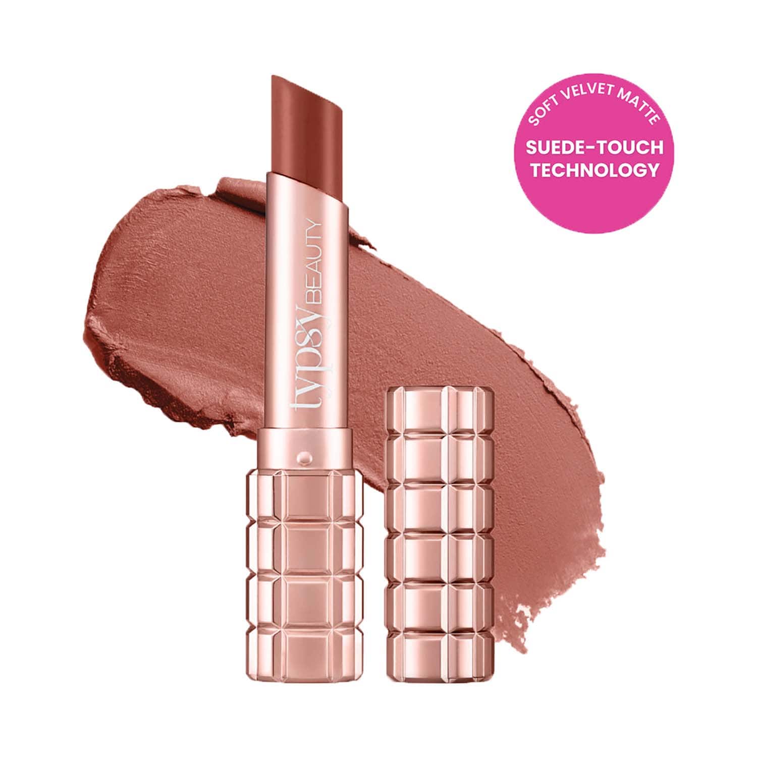 Typsy Beauty | Typsy Beauty Cocoa Peptide Velvet Lipstick - Brownie Bite Light 01 (3.5 g)