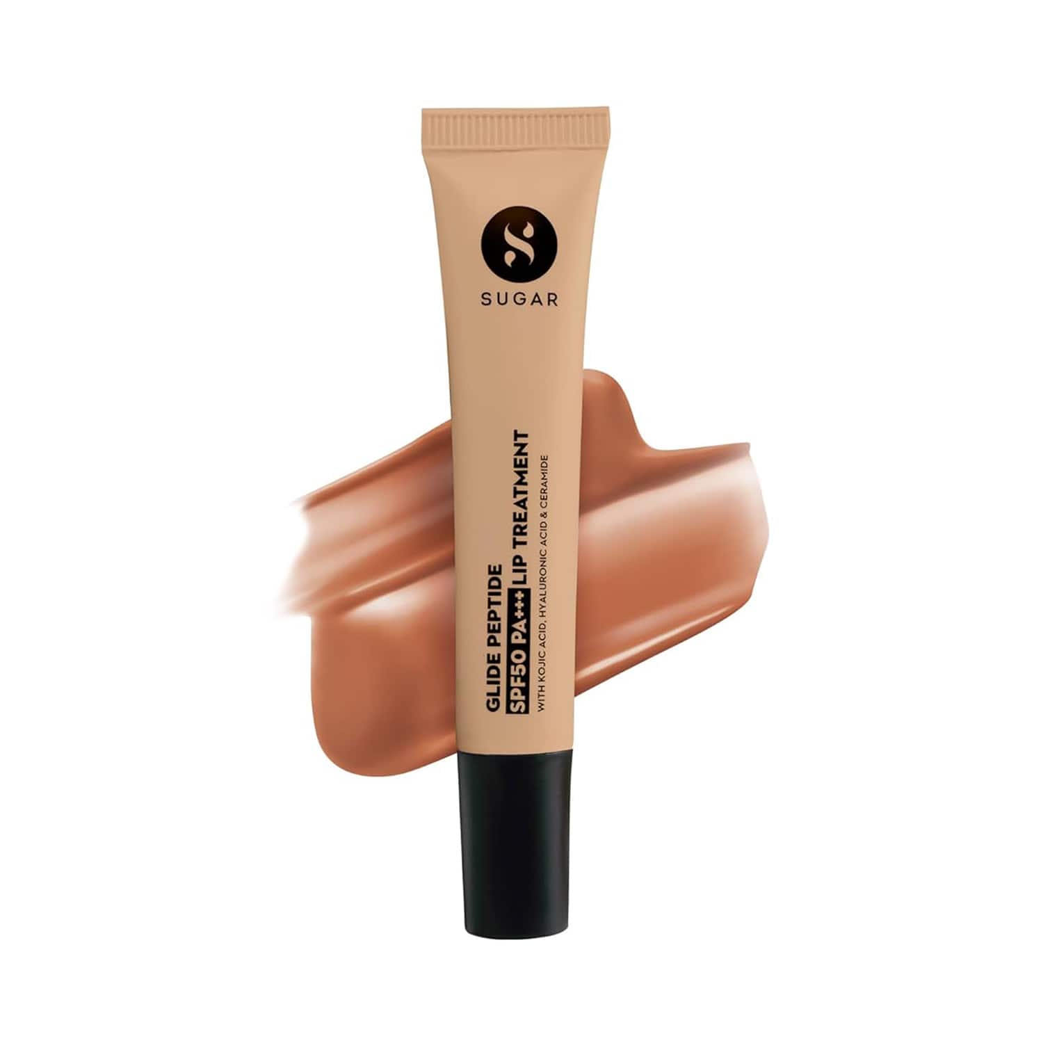 SUGAR Cosmetics | SUGAR Cosmetics Glide Peptide SPF50 Pa+++ Lip Treatment - 02 Caramel Crepe (10 ml)