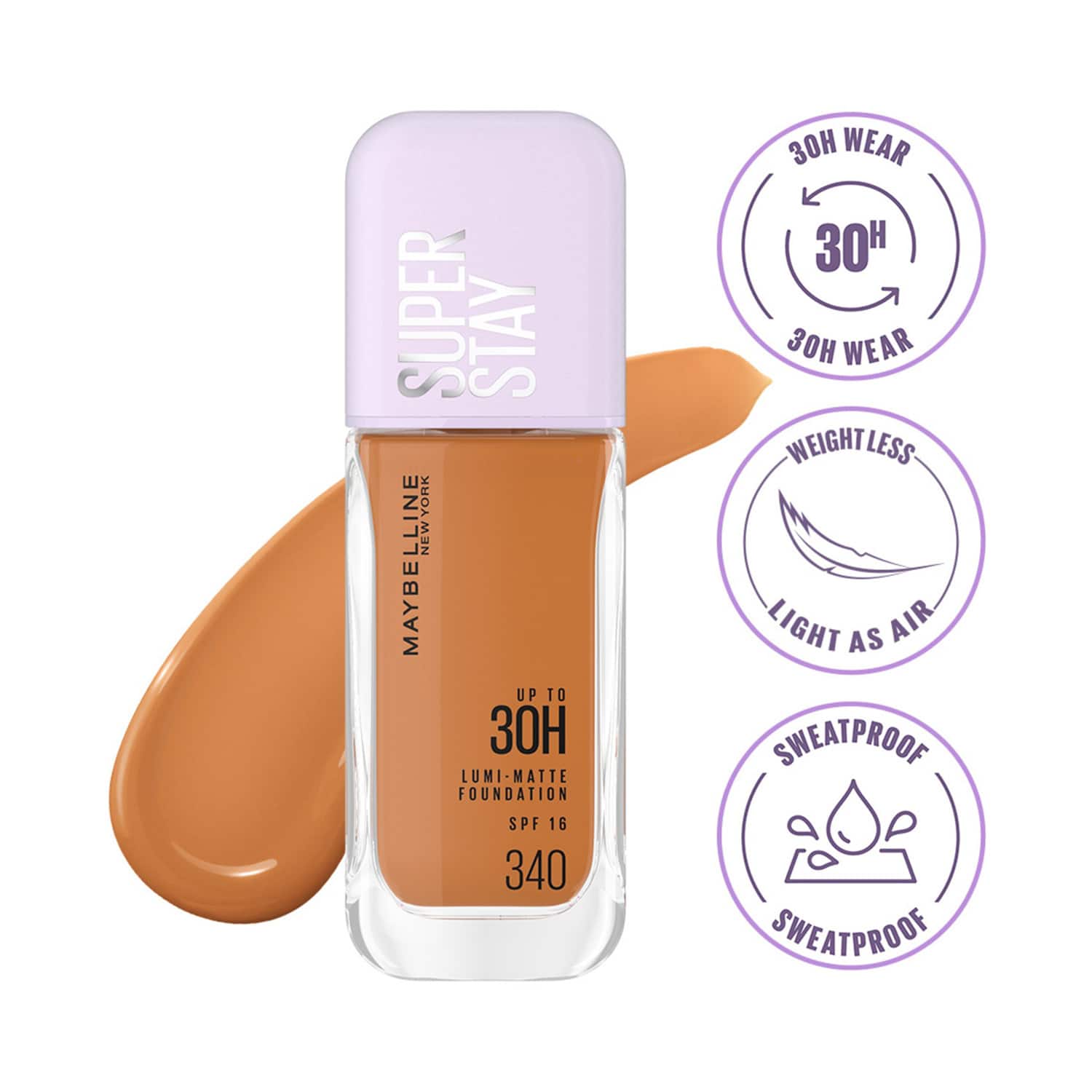 Maybelline New York | Maybelline New York Super Stay Lumi Matte Liquid Foundation - 340 (35 ml)