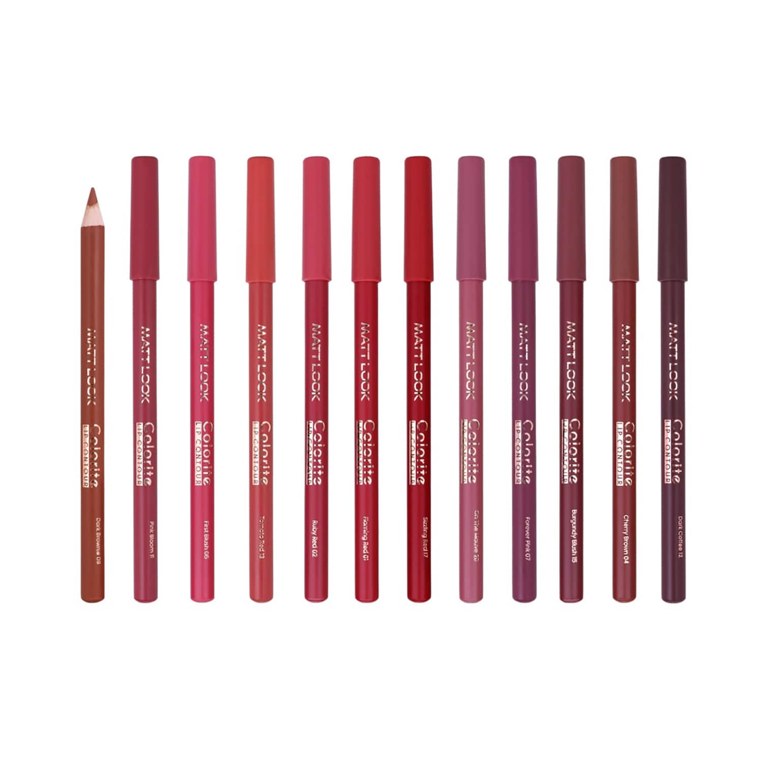 Matt Look | Matt Look Colorite Lip Contour - Po12-B (12 pcs)