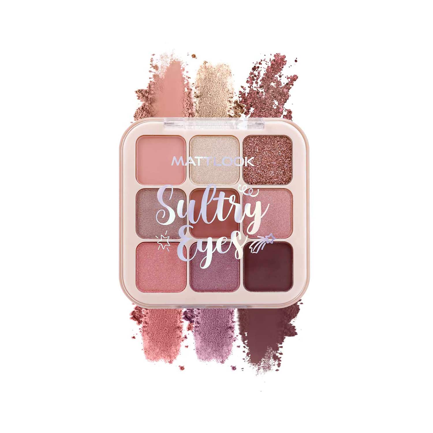 Matt Look | Matt Look Sultry Eyes Long Lasting Eye Shadow Palette - Holiday Wine-02 (13.5 g)
