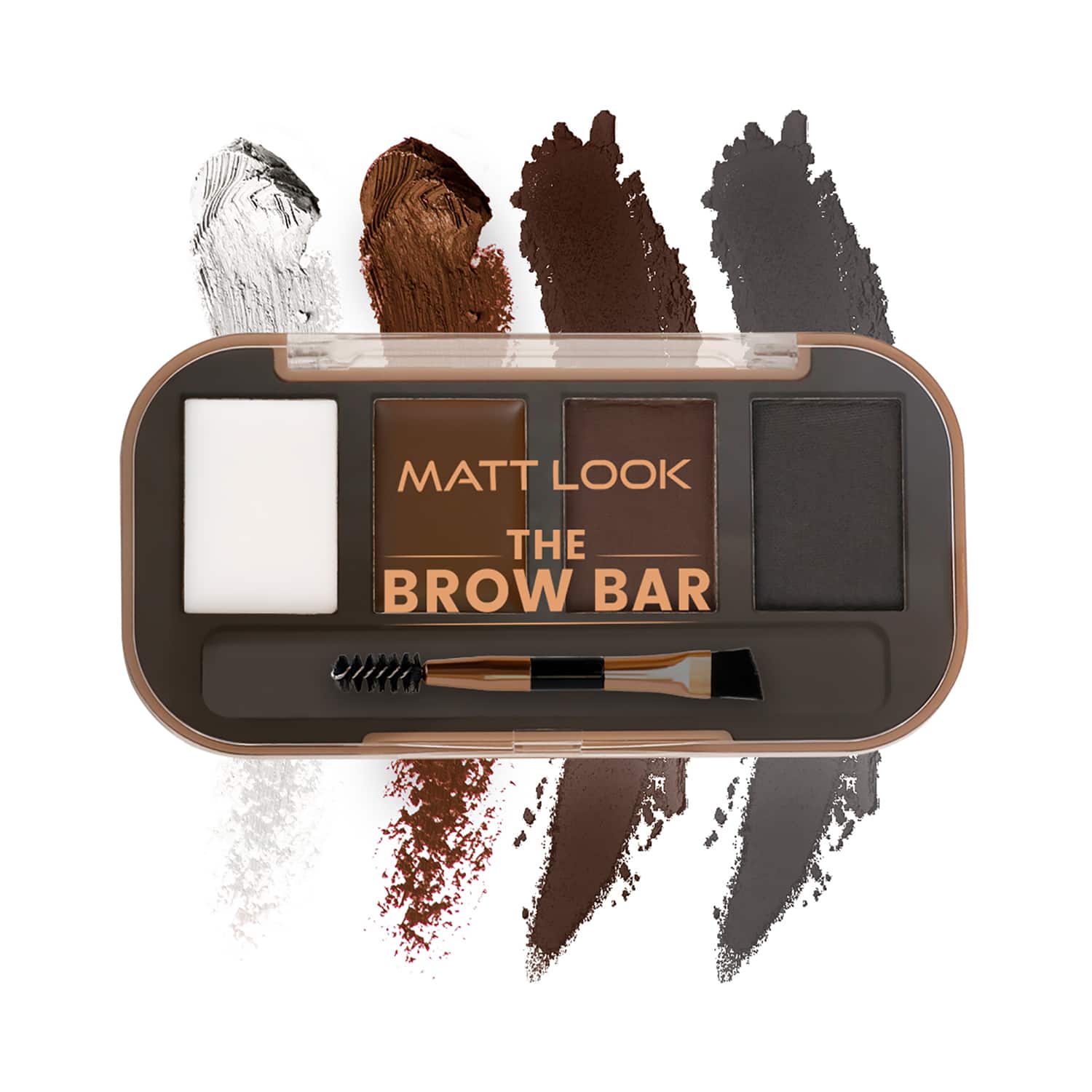 Matt Look | Matt Look The Brow Bar Eyeshadow & Eyebrow Enhancer Palette - Soft-01 (8 g)