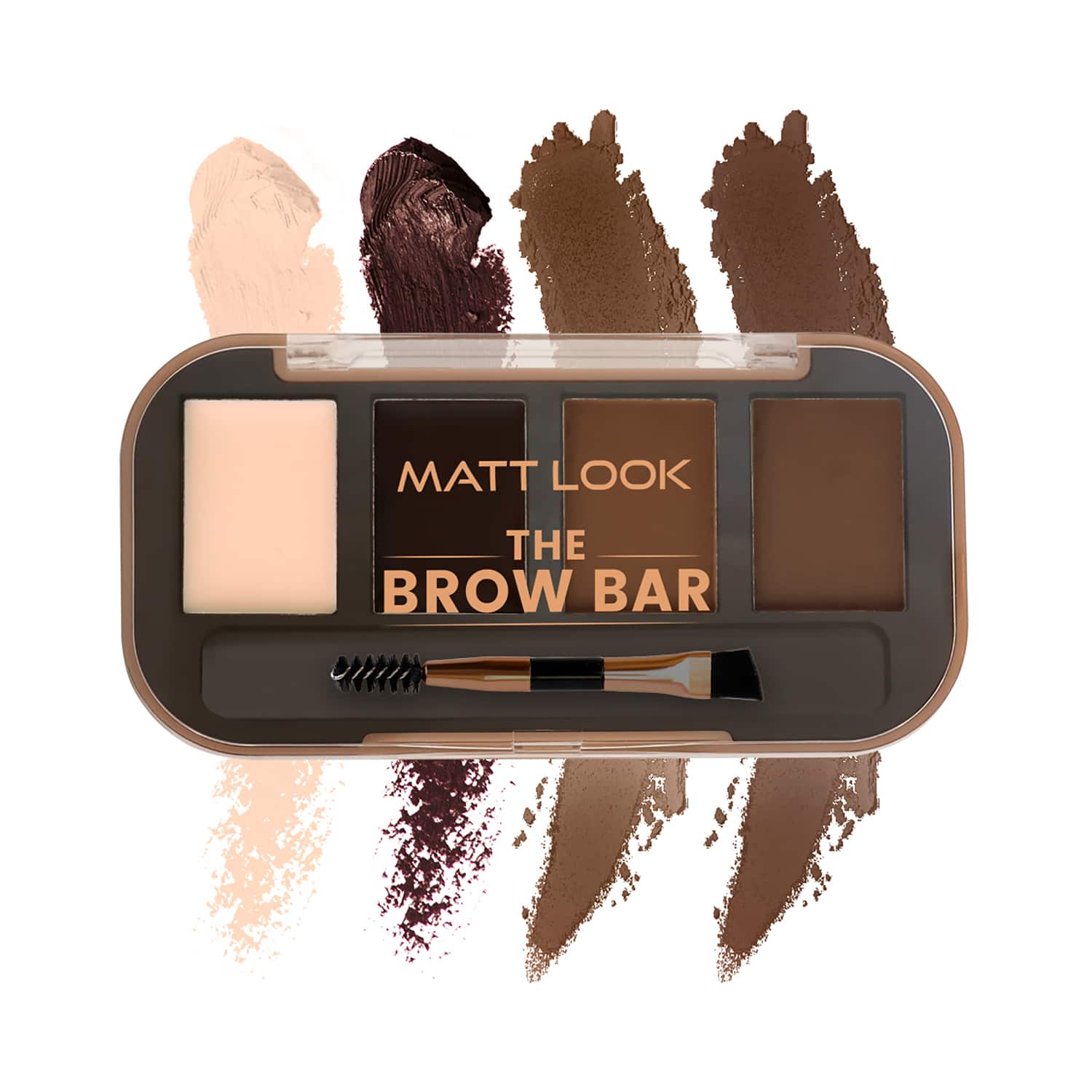 Matt Look | Matt Look The Brow Bar Eyeshadow & Eyebrow Enhancer Palette - Natural-02 (8 g)