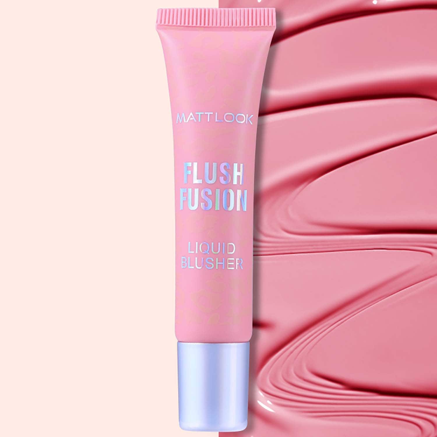 Matt Look | Matt Look Flush Fusion Liquid Blusher - Marshmallow Pink-01 (15 ml)