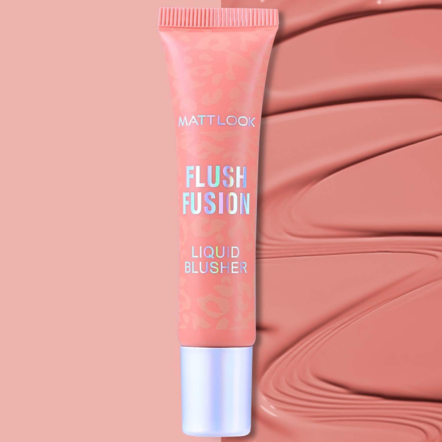 Matt Look | Matt Look Flush Fusion Liquid Blusher - Peachy Keen-03 (15 ml)