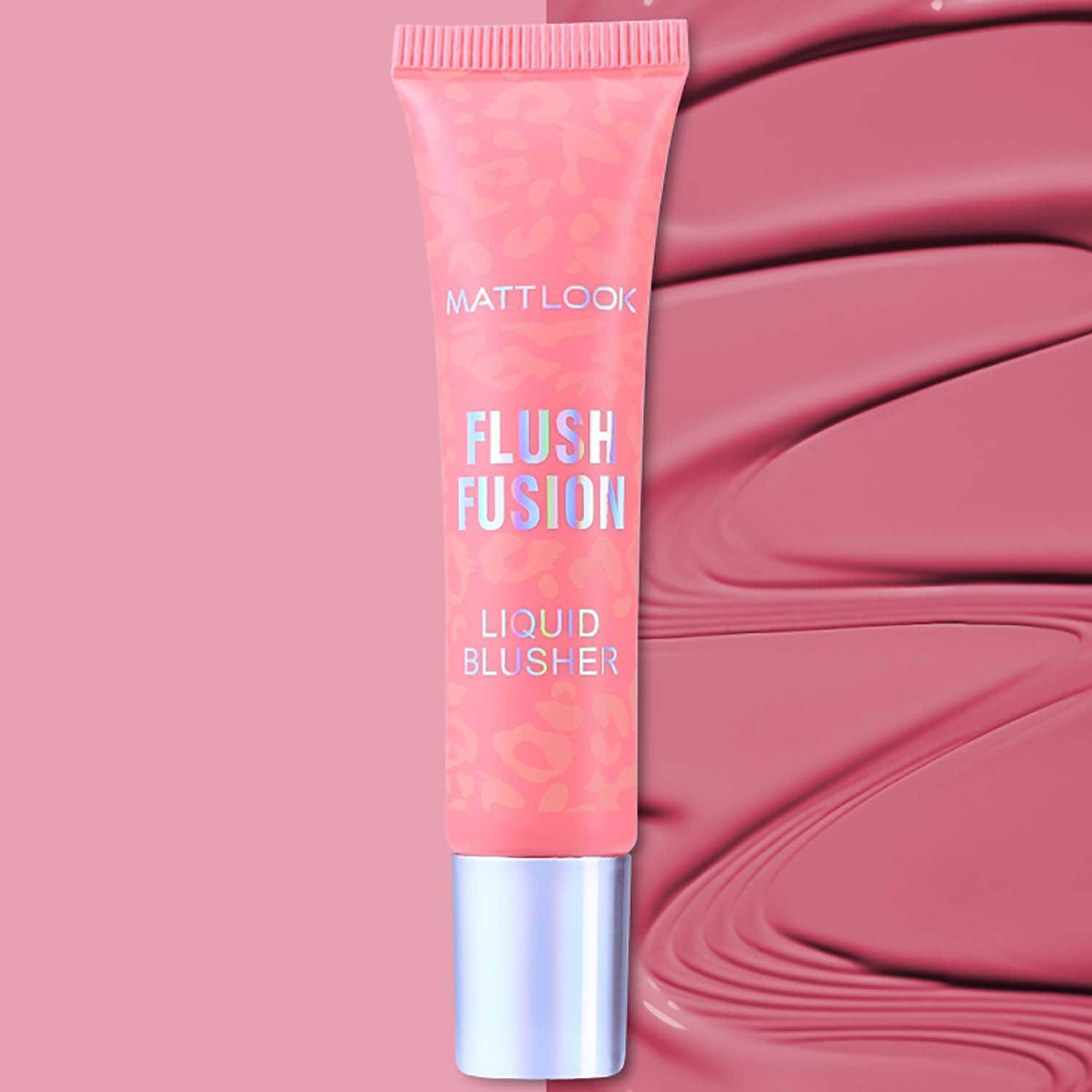 Matt Look | Matt Look Flush Fusion Liquid Blusher - Rosy Charm-05 (15 ml)