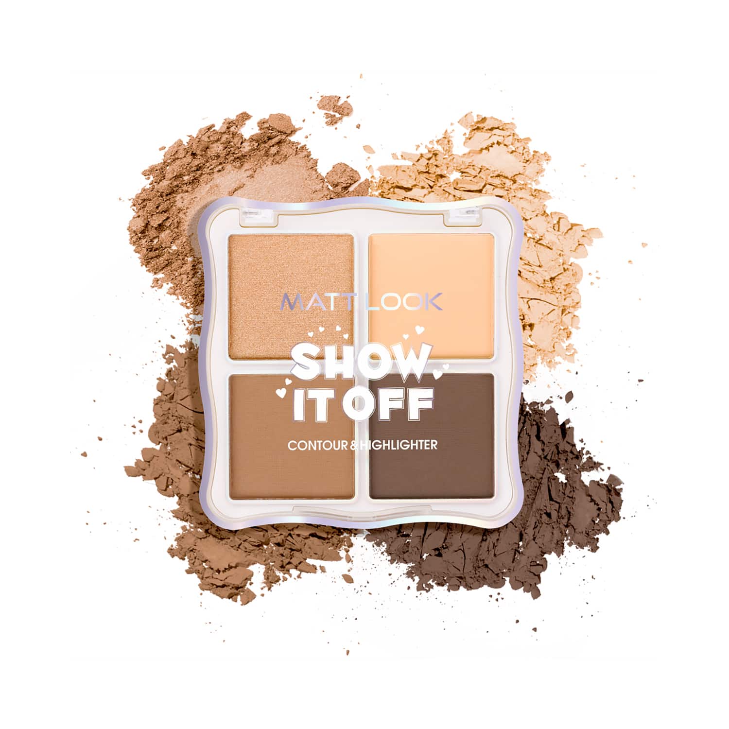 Matt Look | Matt Look Show It Off Contour & Highlighter Combo Palette - Chestnut-02 (18 g)