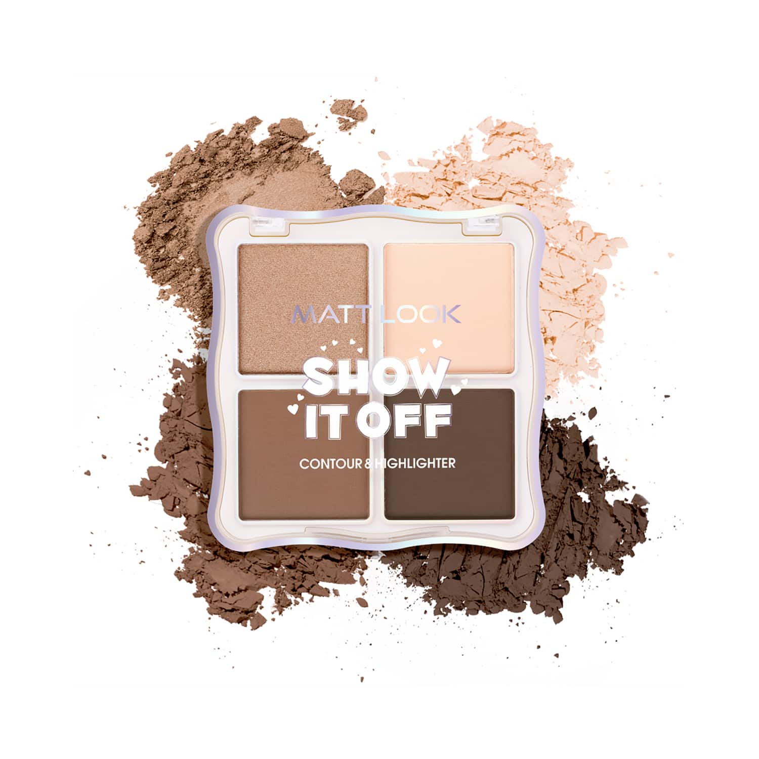 Matt Look | Matt Look Show It Off Contour & Highlighter Combo Palette - Latte-03 (18 g)
