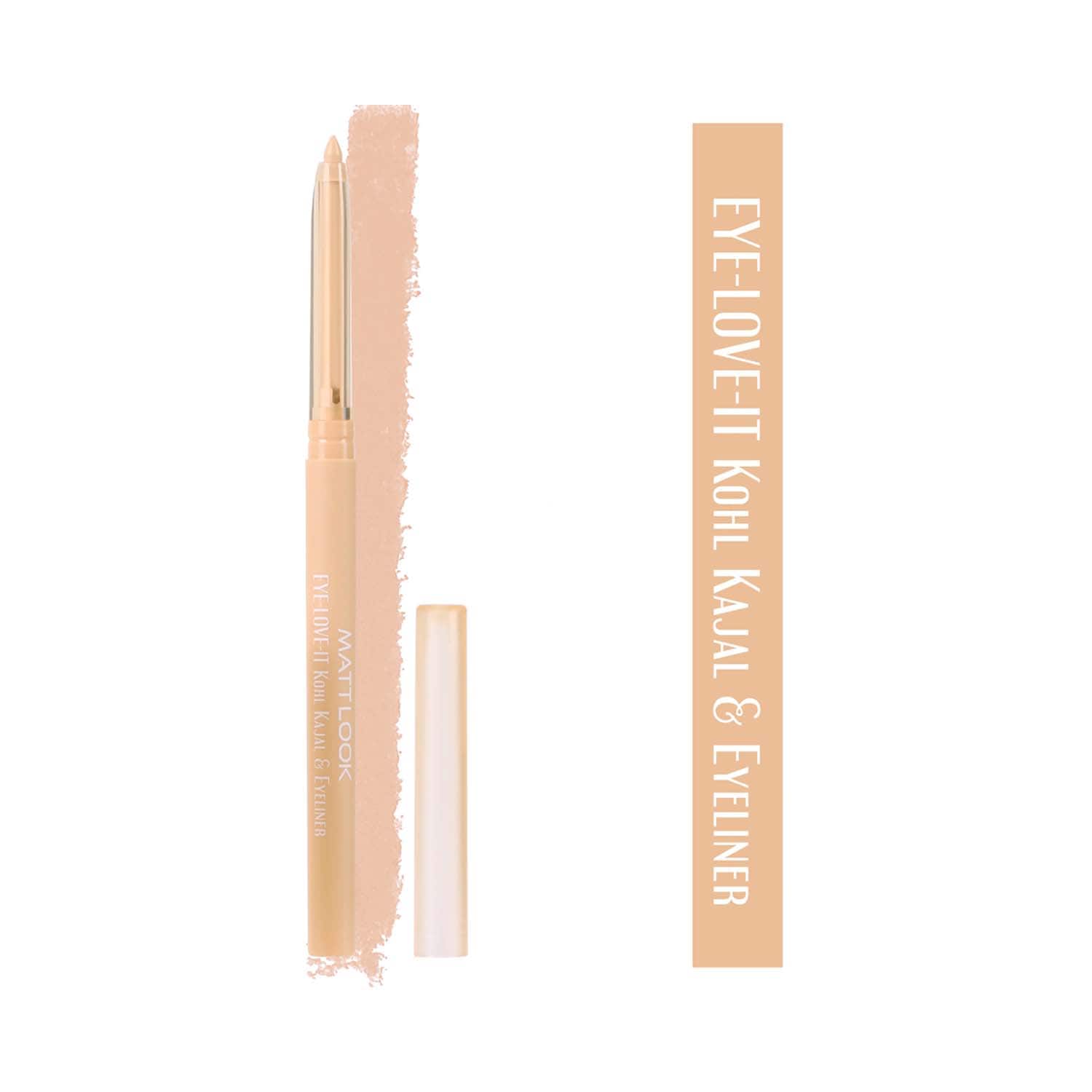 Matt Look | Matt Look Eye Love It Kohl Pencil Eyeliner & Kohl Kajal - Natural Nude-02 (0.2 g)