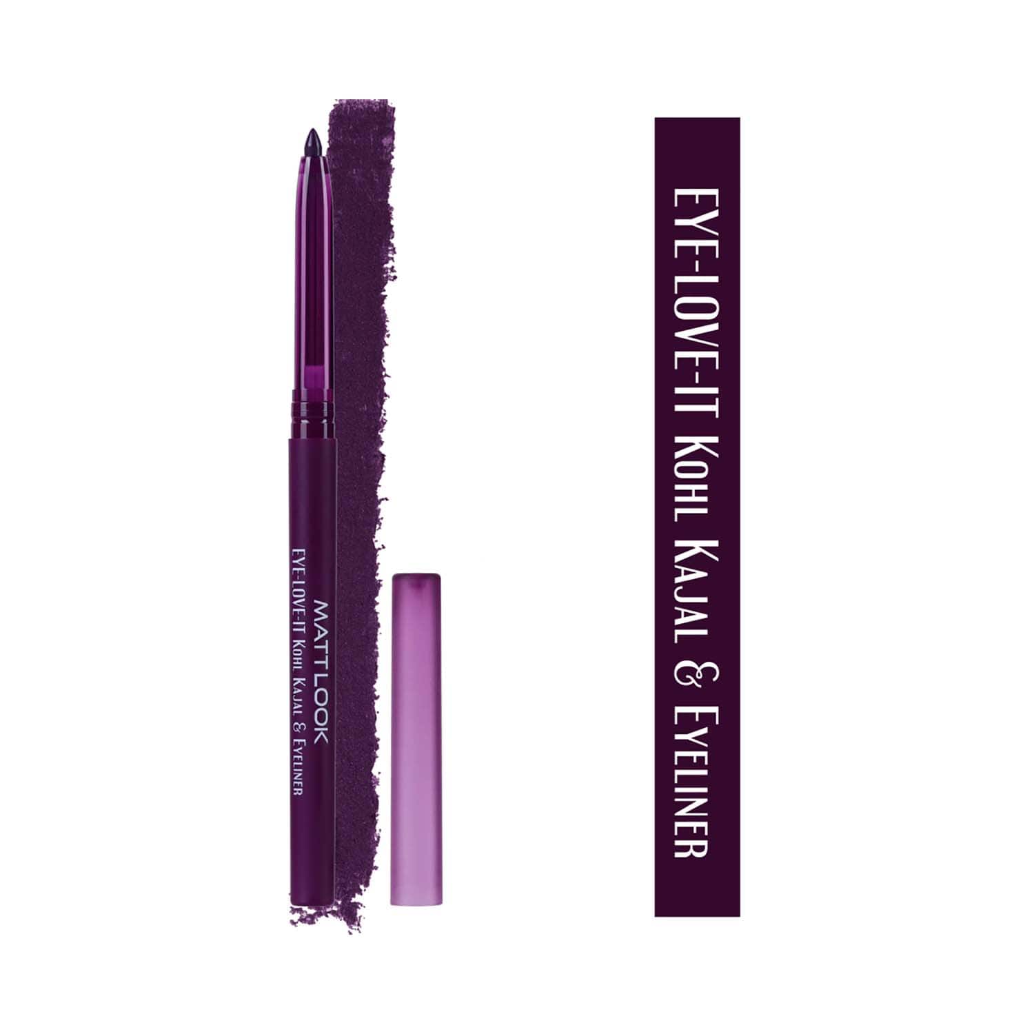 Matt Look | Matt Look Eye Love It Kohl Pencil Eyeliner & Kohl Kajal - Wine Date-05 (0.2 g)