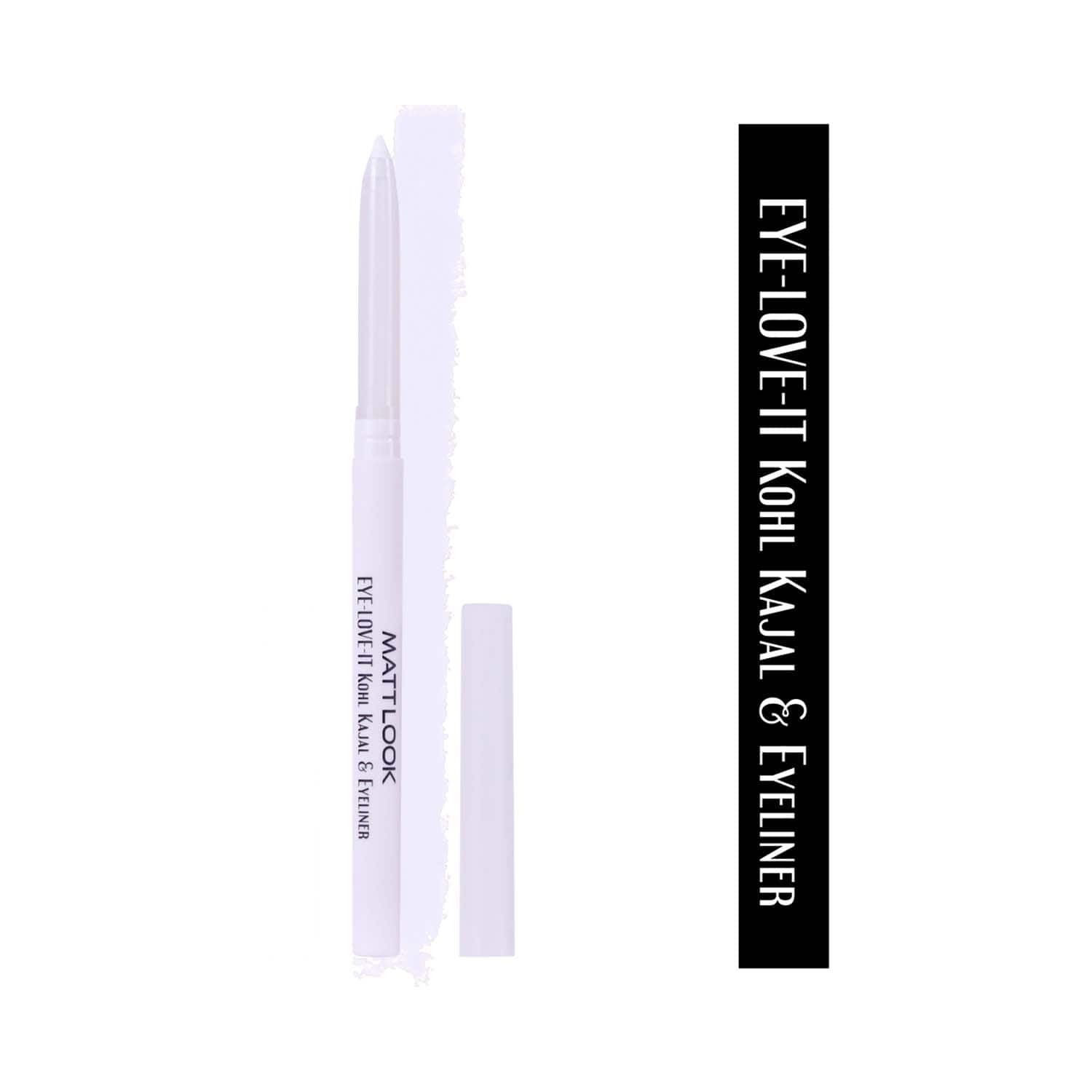 Matt Look | Matt Look Eye Love It Kohl Pencil Eyeliner & Kohl Kajal - Flawless White-07 (0.2 g)