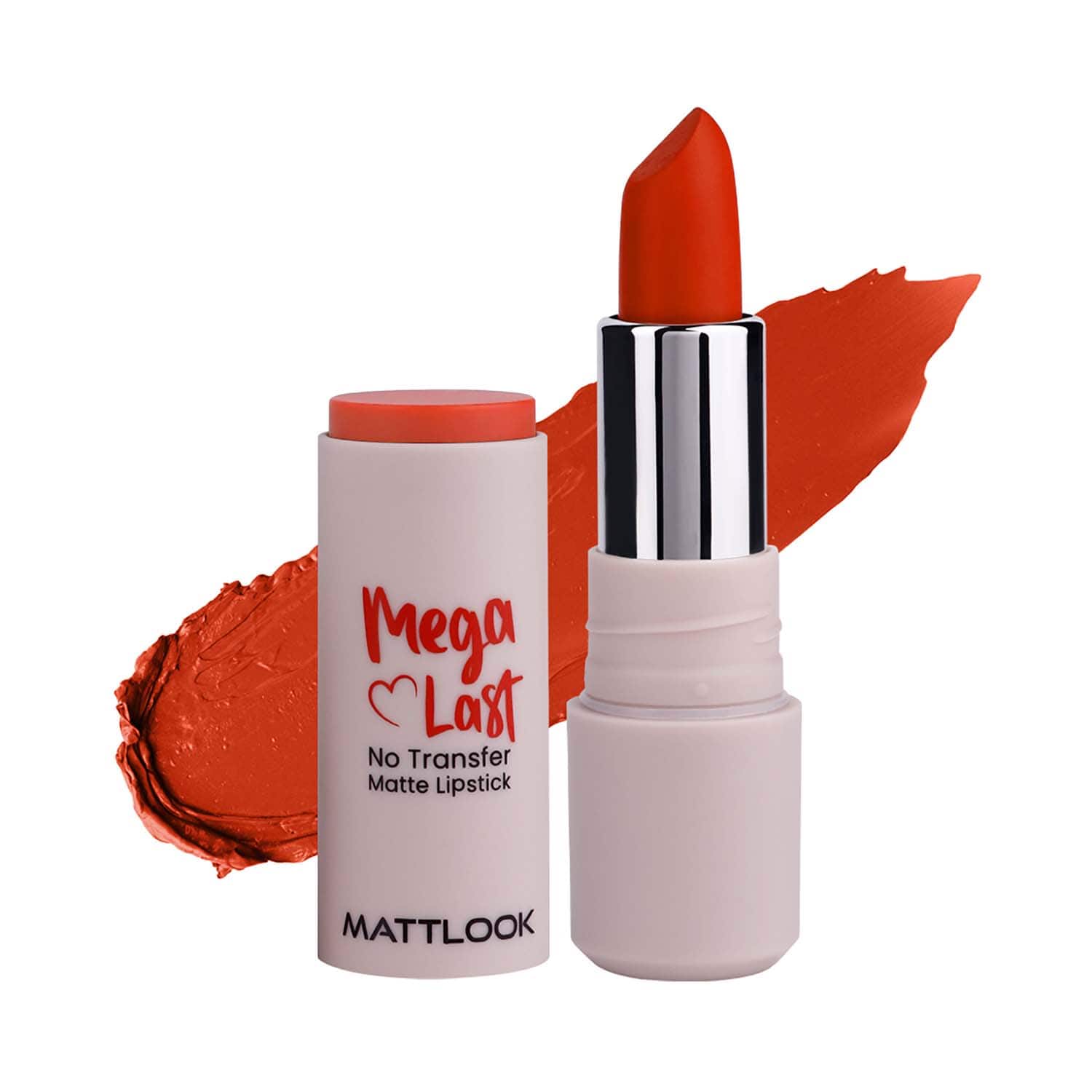 Matt Look | Matt Look Mega Last No Transfer Matte Lipstick - Candy Red-01 (3.8 g)