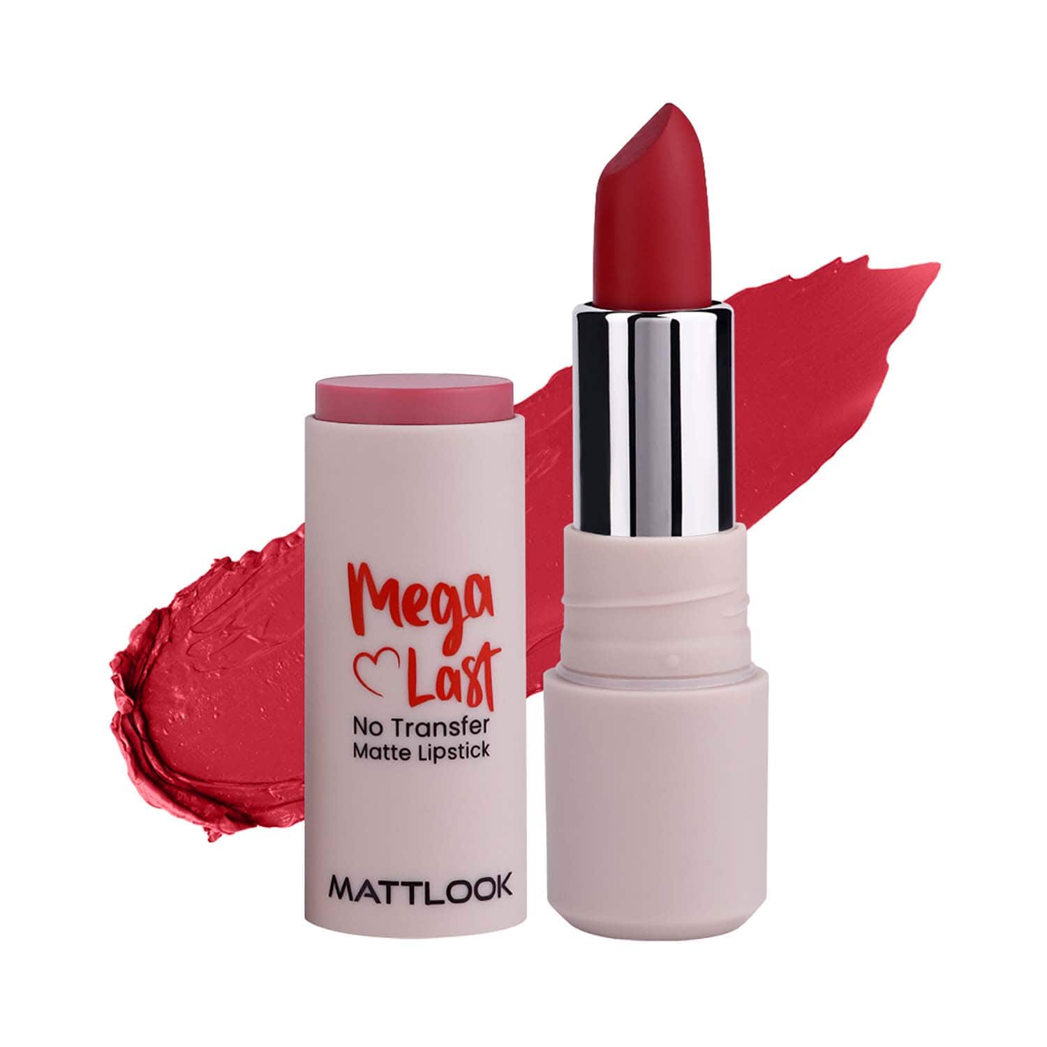 Matt Look | Matt Look Mega Last No Transfer Matte Lipstick - Maroon Crush-06 (3.8 g)
