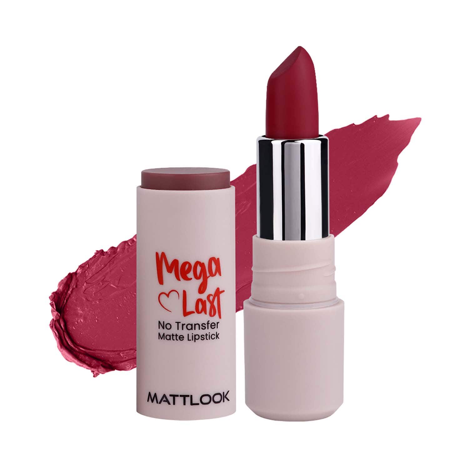 Matt Look | Matt Look Mega Last No Transfer Matte Lipstick - Maroon Dream-10 (3.8 g)